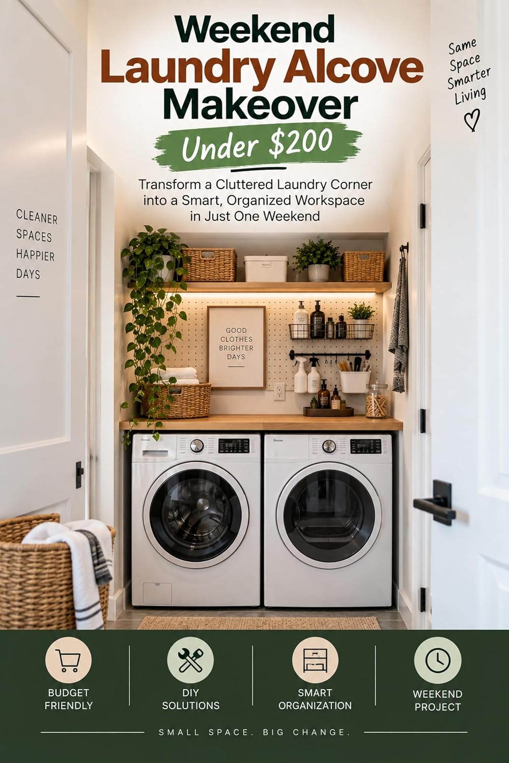 Weekend Laundry Alcove Makeover Under $200: Transform a Cluttered Laundry Corner into a Smart, Organized Workspace in Just One Weekend (30 Day Spaces:... Home, Transform Your Mind) (English Edition) baixar livro de graça
