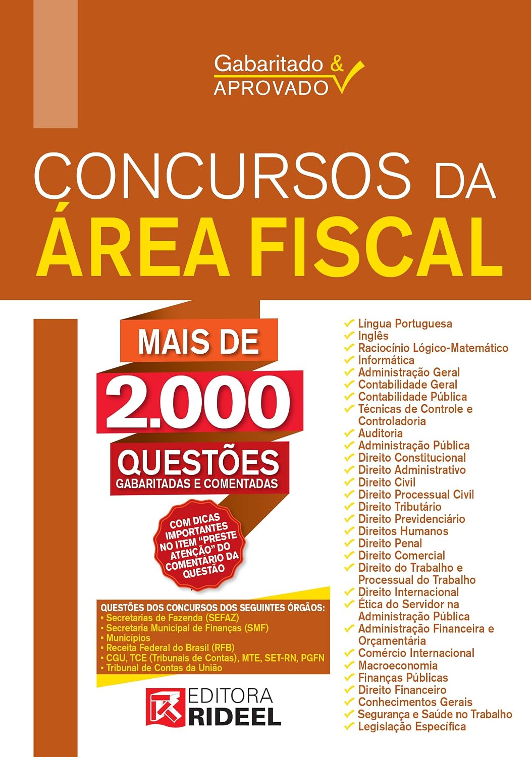 ler totalmente Gabaritado e Aprovado – Concurso da Área Fiscal