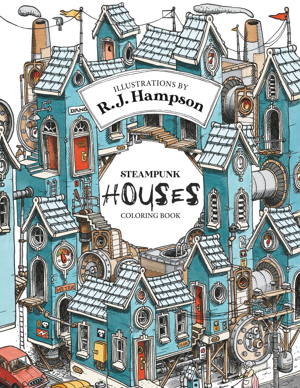 ler totalmente Steampunk Houses Coloring Book (R.J. Hampson Coloring Books)