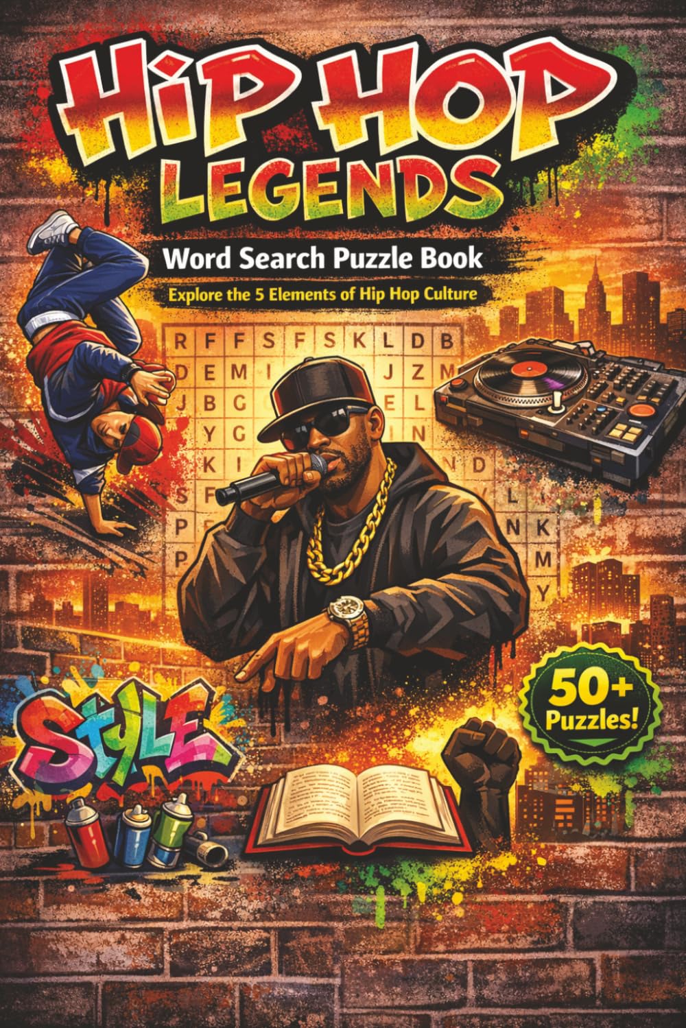 HIP HOP LEGENDS: WORD SEARCH PUZZLE BOOK | Explore the 5 Elements of Hip Hop Culture | 110 Pages, 6 x 9 inches. baixar o livro de graça