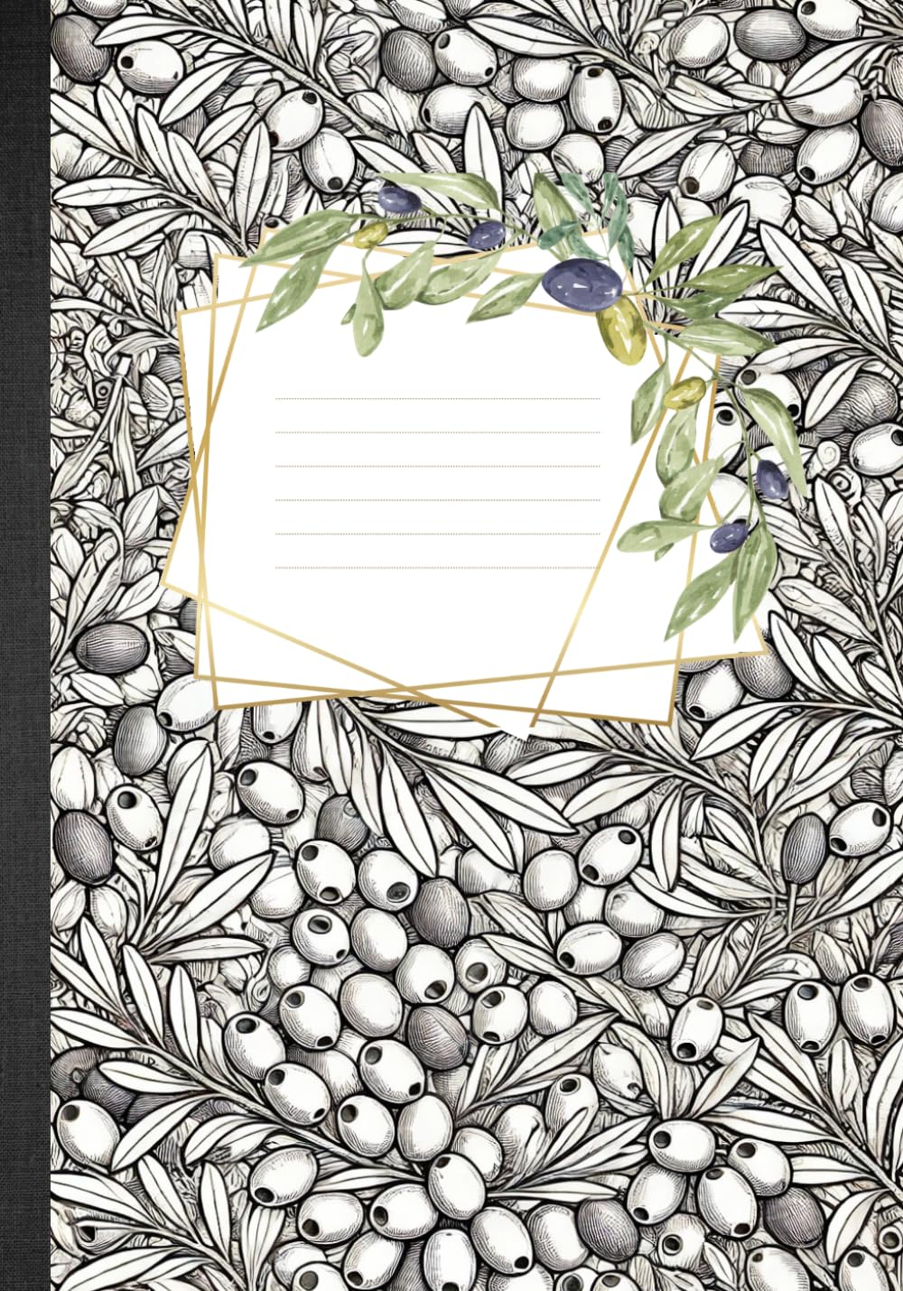 Olive Theme Notebook: Coloring Botanical Cover Journal with 100 Lined Pages 7x10-inch for Him, Her, Them baixar livro de graça
