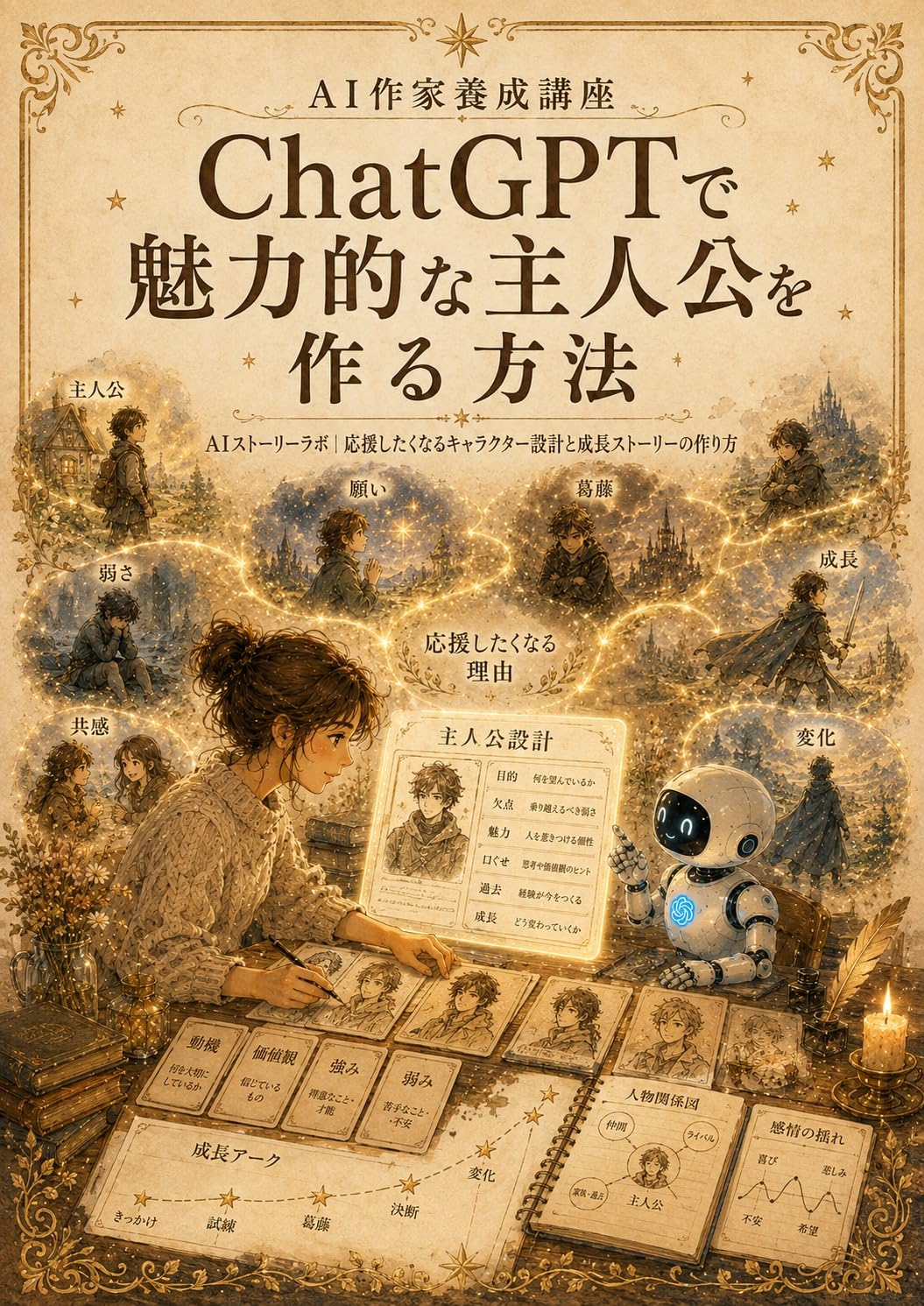 ler totalmente How to Create Compelling Protagonists with ChatGPT: AI Story Lab Designing Characters Readers Root For and Building Compelling Character Arcs AI Writer... Course (KIJIO STUDIO) (Japanese Edition)