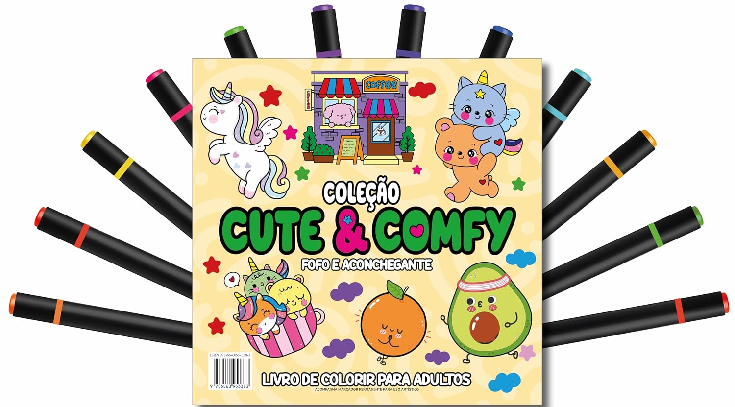 Cute & Comfy Coloring Book for Adults - Fofo e Aconchegante - Livro de Colorir Adulto baixar o livro de graça