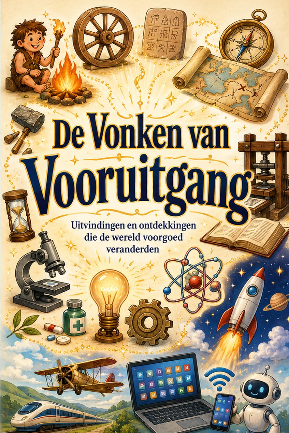 ler totalmente De Vonken van Vooruitgang: Uitvindingen en ontdekkingen die de wereld voorgoed veranderden (Dutch Edition)