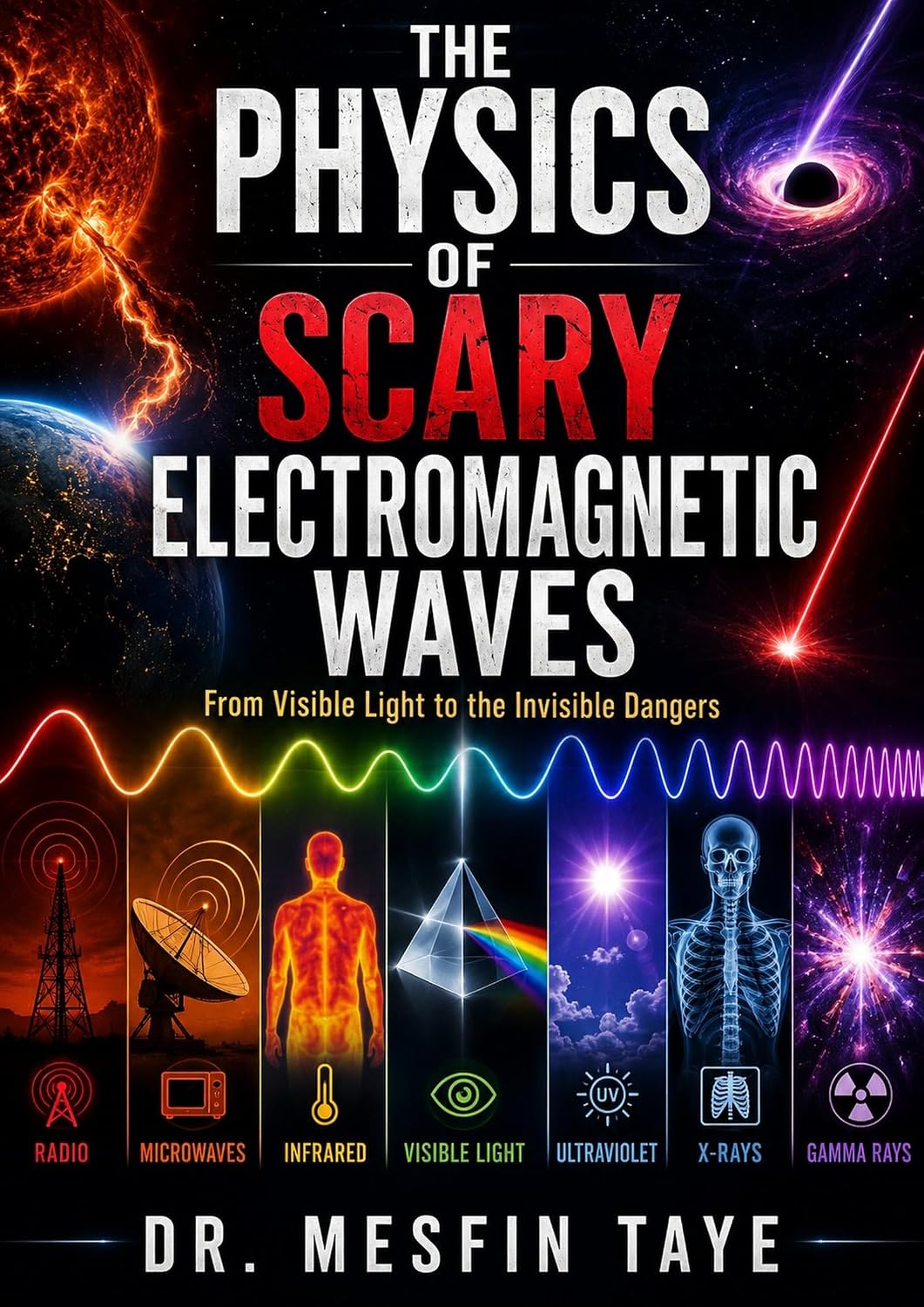 ler totalmente The Physics of Scary Electromagnetic Waves: From Visible Light to the Invisible Dangers — How Radiation Is Made, How It Hurts, and How It Heals (English Edition)