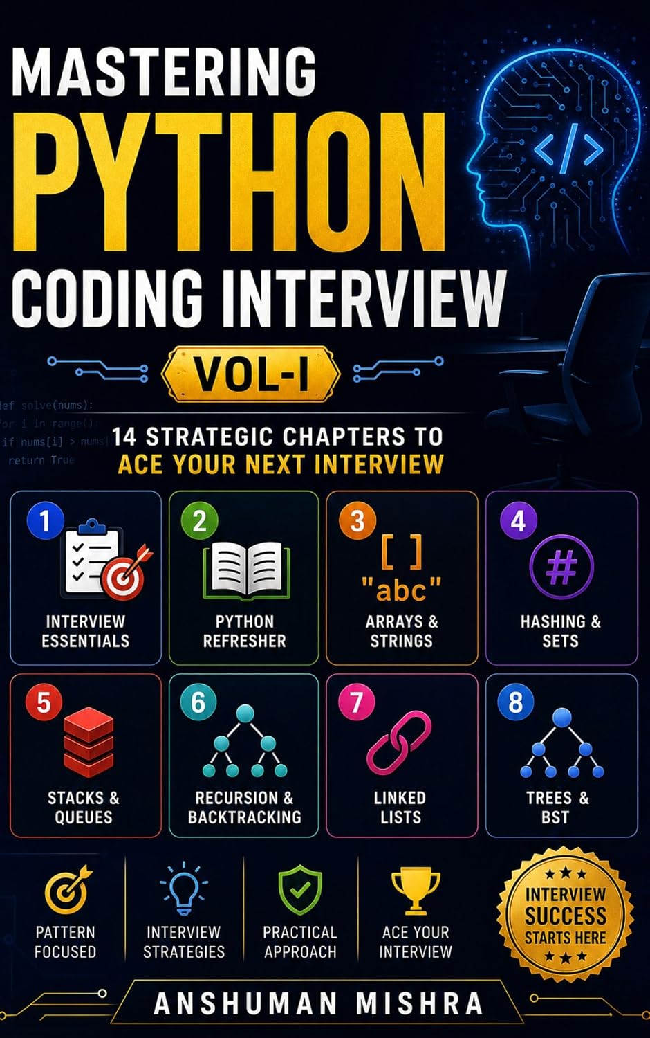 Mastering Python Coding Interview VOL-I: 14 Strategic Chapters to Ace Your Next Interview (English Edition) baixar o livro de graça