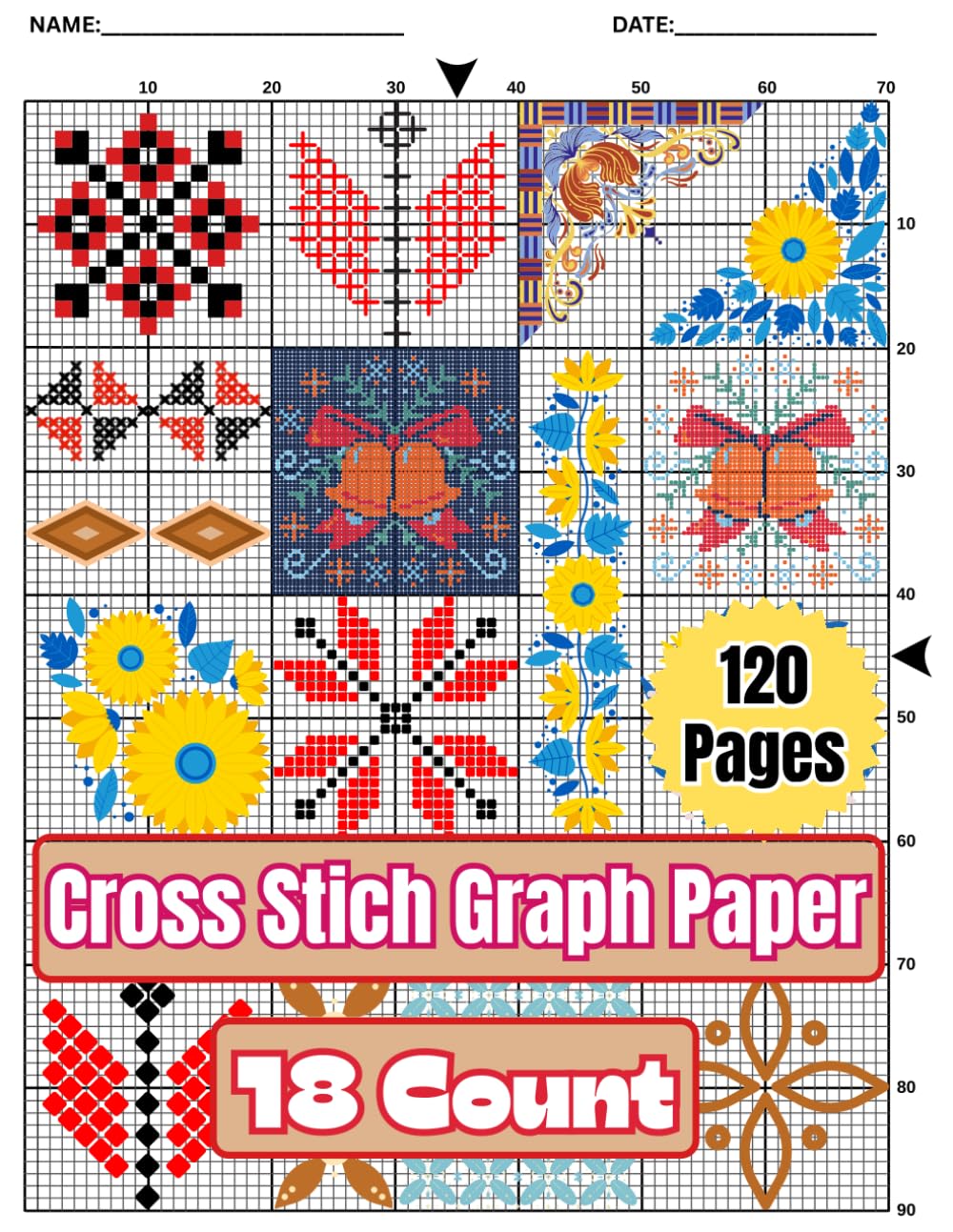 capítulo por capítulo baixar Cross Stitch Graph Paper 18 Count Notebook: 18 Squares Per Inch Grid with Blank Back Pages for Easy Tracing and Pattern Design