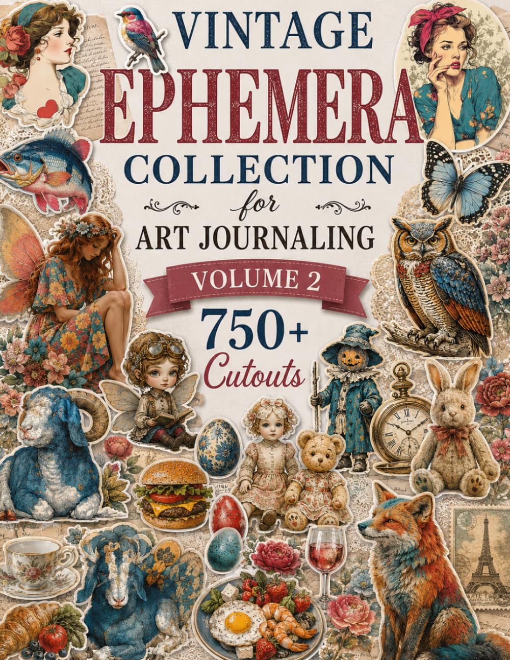 capítulo por capítulo baixar Vintage Ephemera Collection for Art Journaling Volume 1: A book with 750+ Images To Cut Out, Glue and Collage for Junk Journals, Mixed Media & Scrapbook