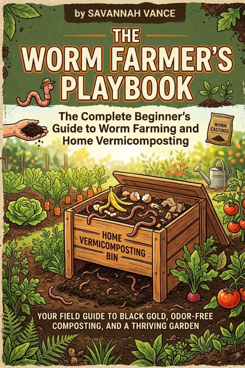 ler totalmente The Worm Farmer's Playbook: The Complete Beginner's Guide to Worm Farming and Home Vermicomposting