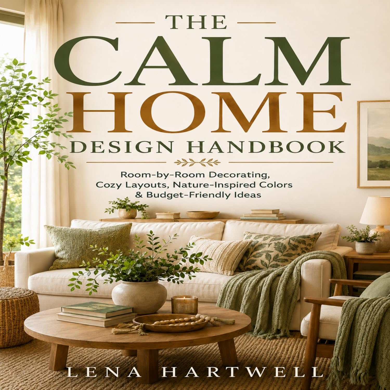 ler totalmente The Calm Home Design Handbook: Room-by-Room Decorating, Cozy Layouts, Nature-Inspired Colors & Budget-Friendly Ideas