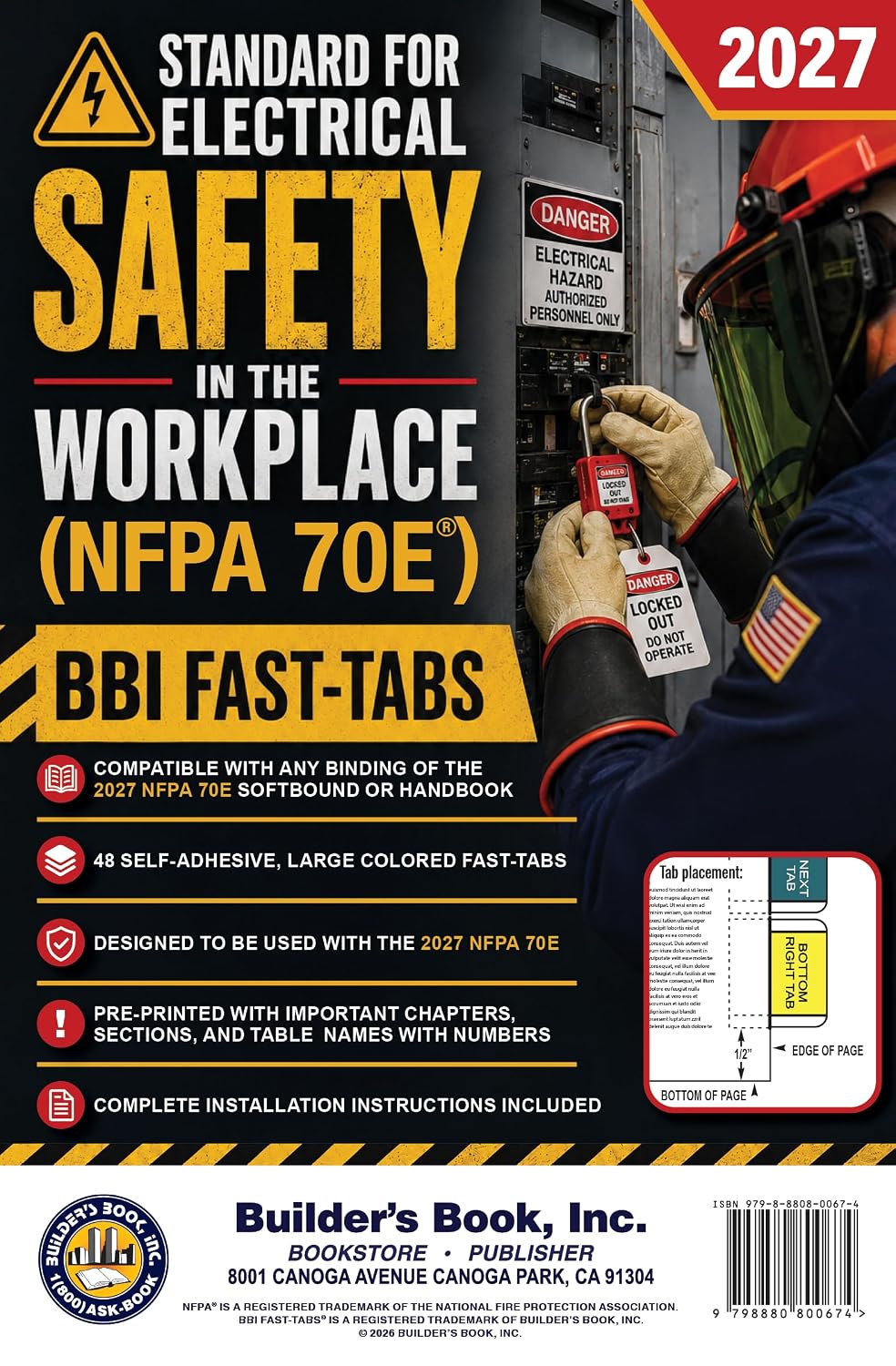 capítulo por capítulo baixar 2027 Standard for Electrical Safety in the Workplace NFPA 70E Fast-Tabs