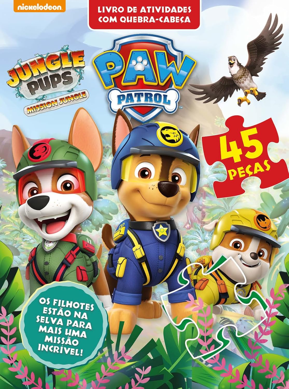 Patrulha Canina Livro de Atividades com Quebra-Cabeça