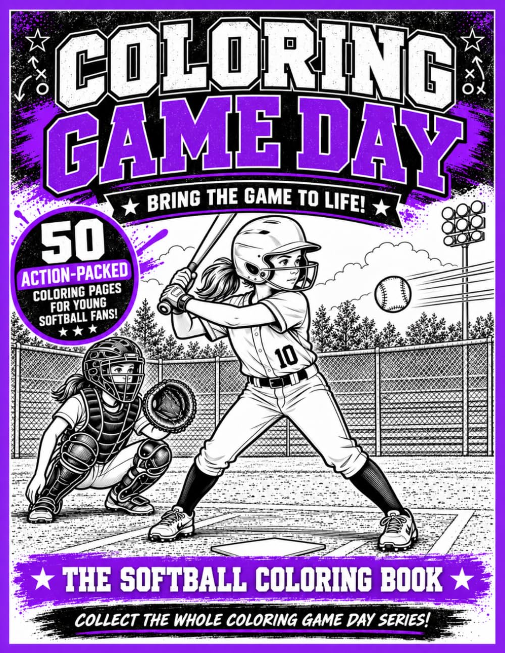 Coloring Game Day: Softball: Bring the game to life baixar livro de graça