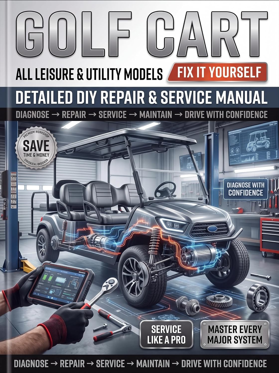 capítulo por capítulo baixar GOLF CART Detailed DIY Repair & Service Manual: The Definitive Step-by-Step Guide to Routine Maintenance, Electrical Diagnostics, and Total Overhauls—Comprehensive... Coverage for Every Club (English Edition)