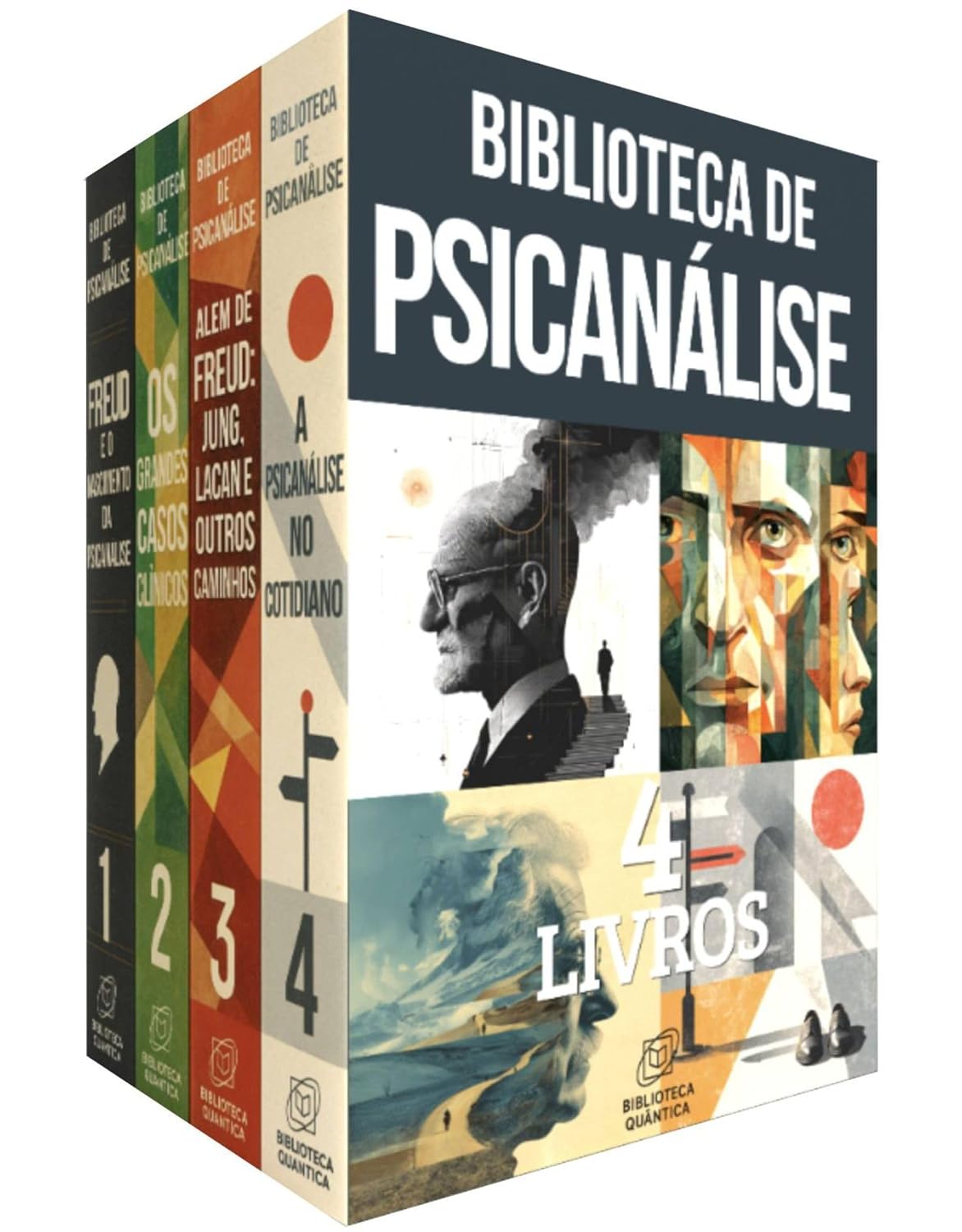 ler totalmente Biblioteca de Psicanálise - 4 Livros - Freud, Jung, Lacan e os caminhos do inconsciente: Uma introdução descomplicada às ideias, casos e aplicações da psicanálise