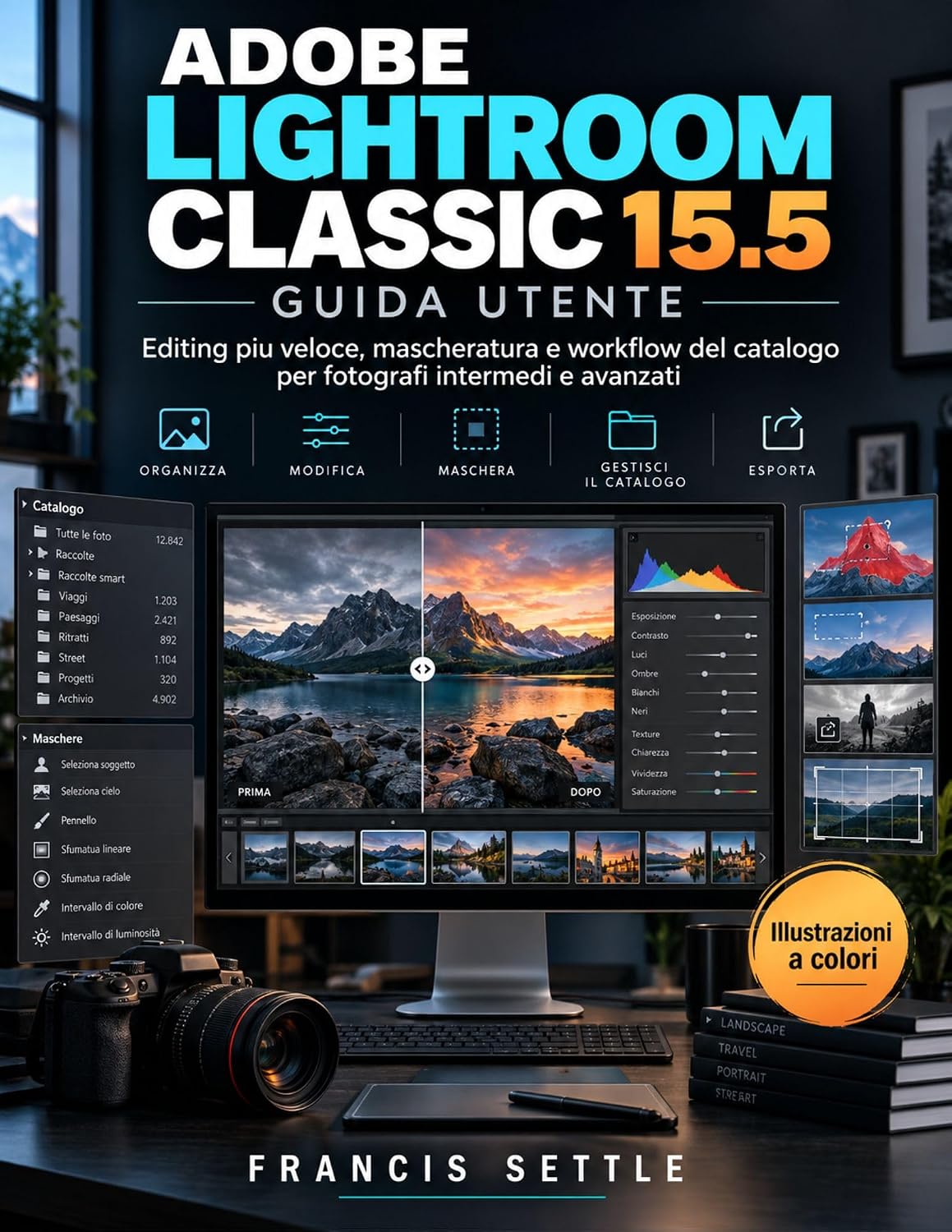 ler totalmente ADOBE LIGHTROOM CLASSIC 15.5 GUIDA UTENTE: Editing piu veloce, mascheratura e workflow del catalogo per fotografi intermedi e avanzati (Italian Edition)