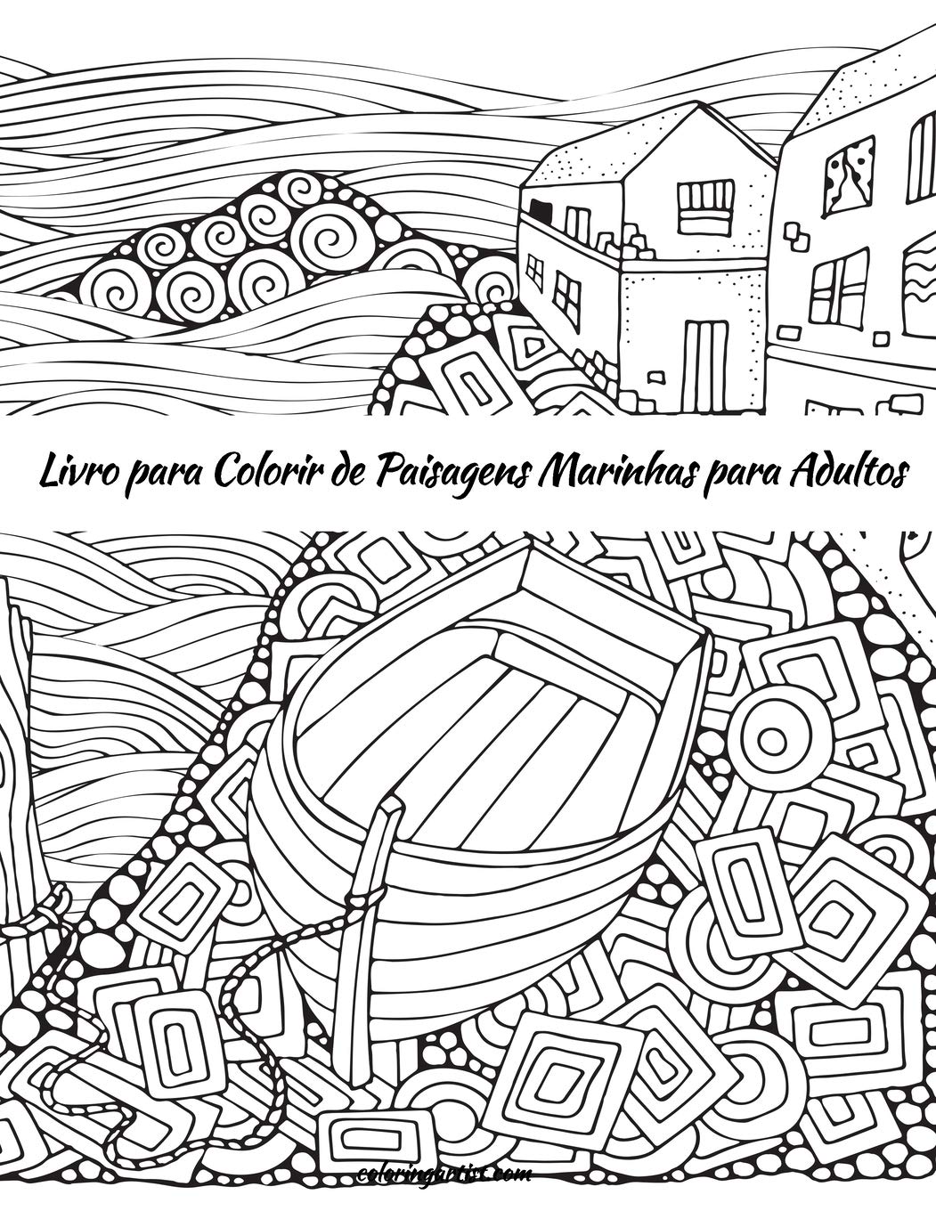 capítulo por capítulo baixar Livro para Colorir de Paisagens Marinhas para Adultos: 1