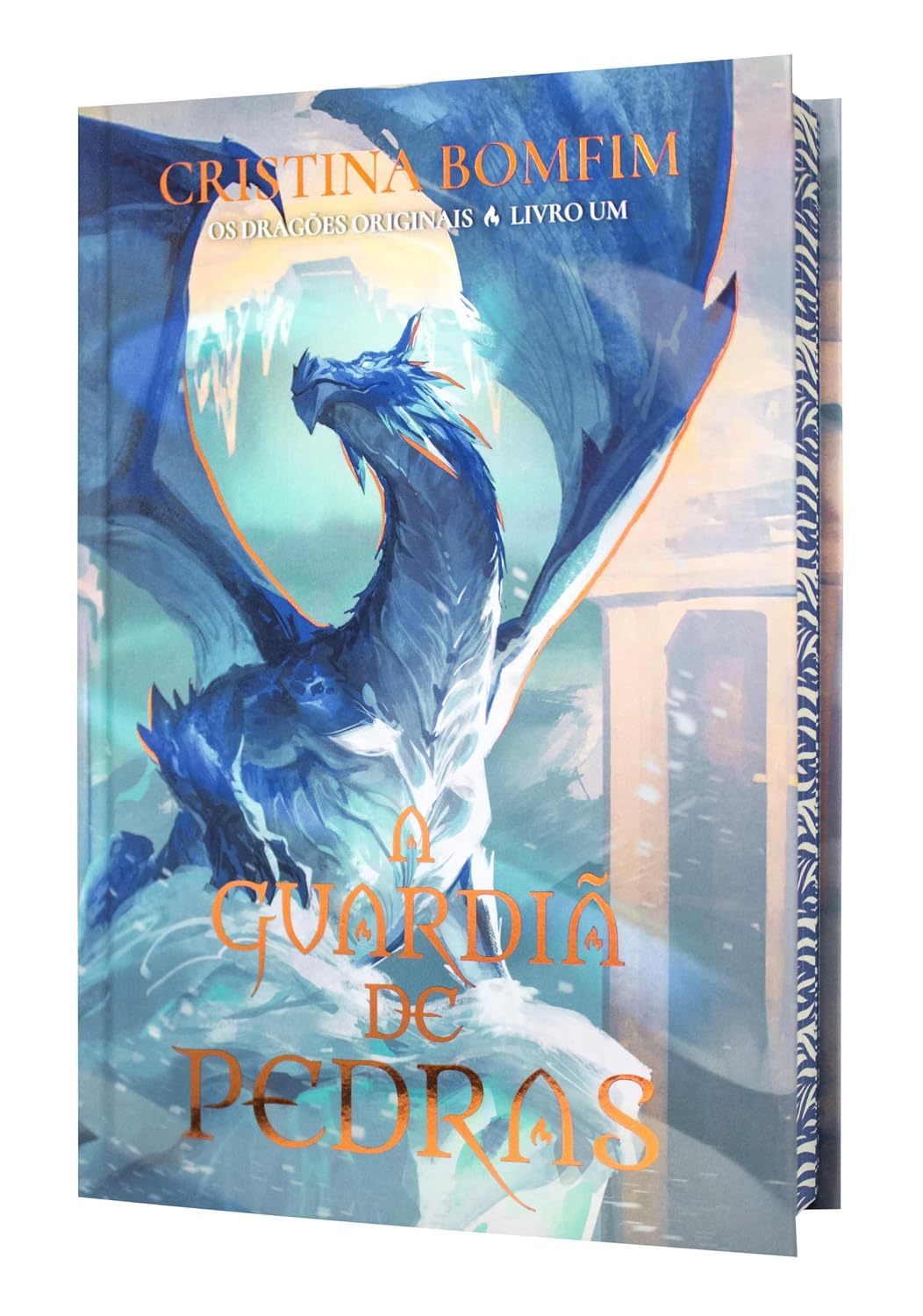 A guardiã de pedras – Romantasia slow burn em edição com capa dura e pintura trilateral, primeiro livro da série Os Dragões Originais