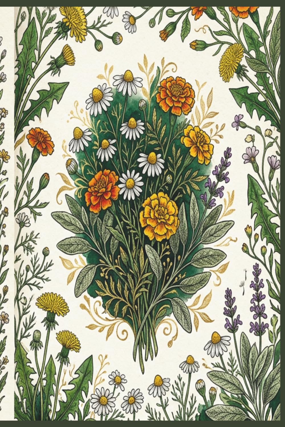 Kitchen Witchery: 120-Page Decorative Lined Journal with Floral Borders (Botanical Series Edition) baixar o livro de graça