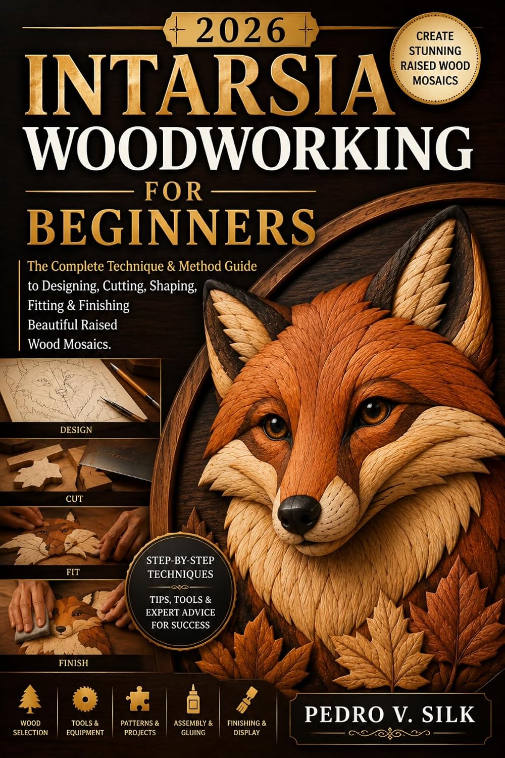 ler totalmente 2026 INTARSIA WOODWORKING FOR BEGINNERS: The Complete Technique & Method Guide to Designing, Cutting, Shaping, Fitting & Finishing Beautiful Raised Wood Mosaics (English Edition)