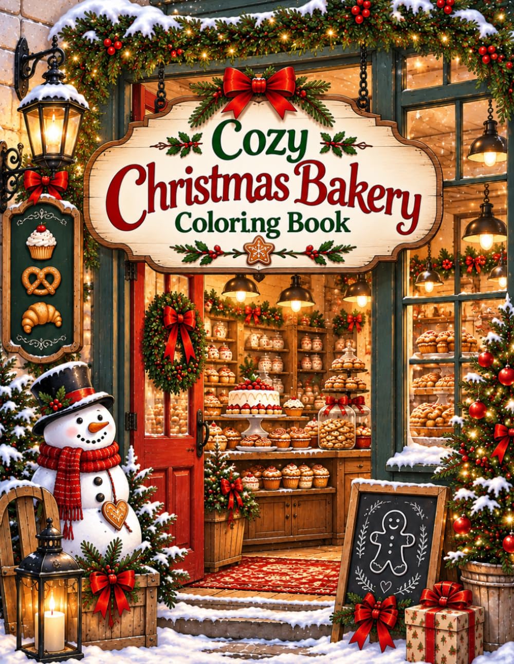 Cozy Christmas Bakery Coloring Book: 50 Festive Baking Scenes with Christmas Cookies, Cakes, Pastries and Cozy Holiday Treats for Teens and Adults baixar o livro de graça