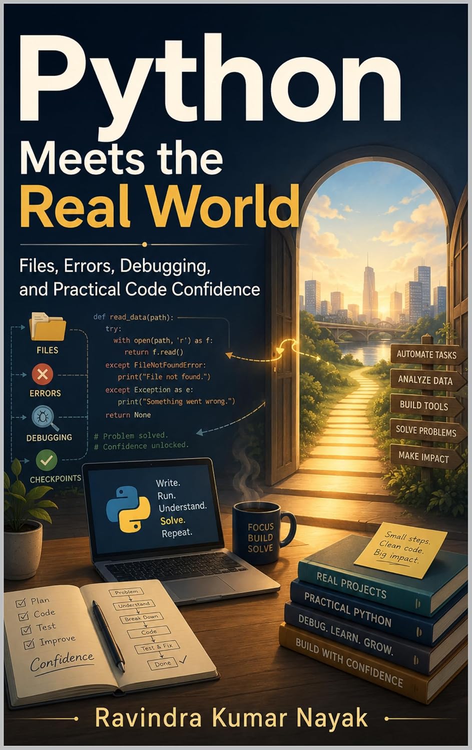 Python Meets the Real World: Files, Errors, Debugging, and Practical Code Confidence (The Python Mindset Ladder Book 7) (English Edition) baixar livro de graça