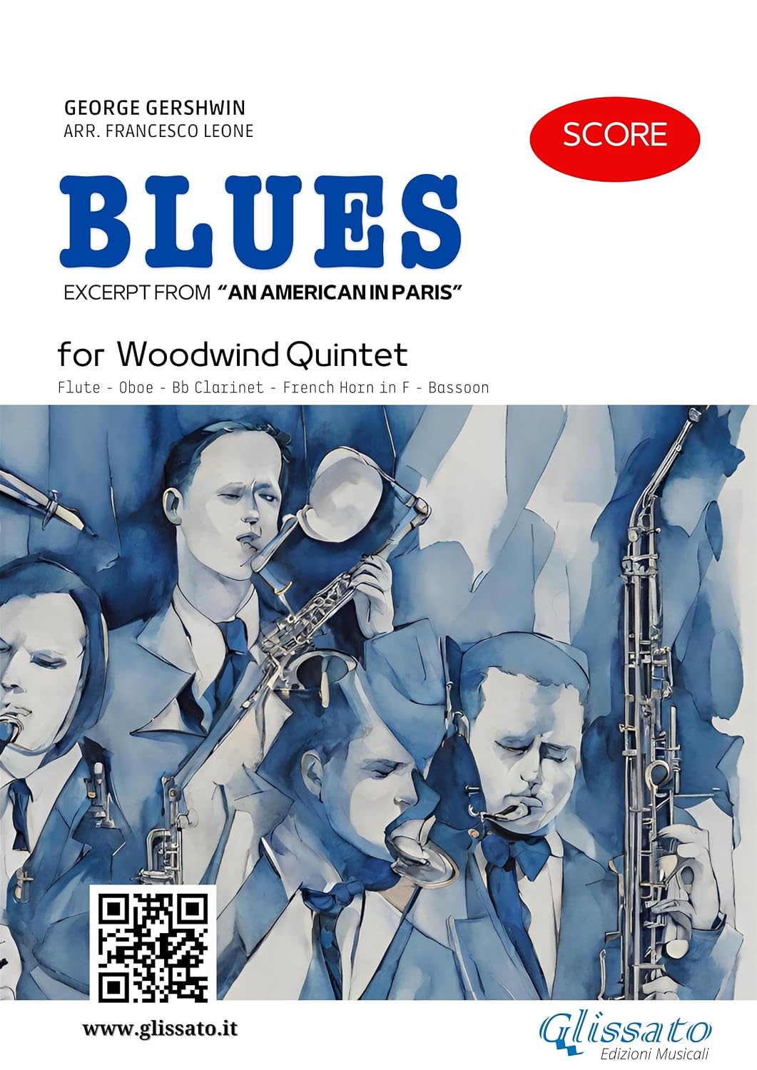 Woodwind Quintet "Blues" by Gershwin (score): excerpt from “An American in Paris” (Woodwind Quintet - Blues excerpt from “An American in Paris” 2) (German Edition) baixar o livro de graça