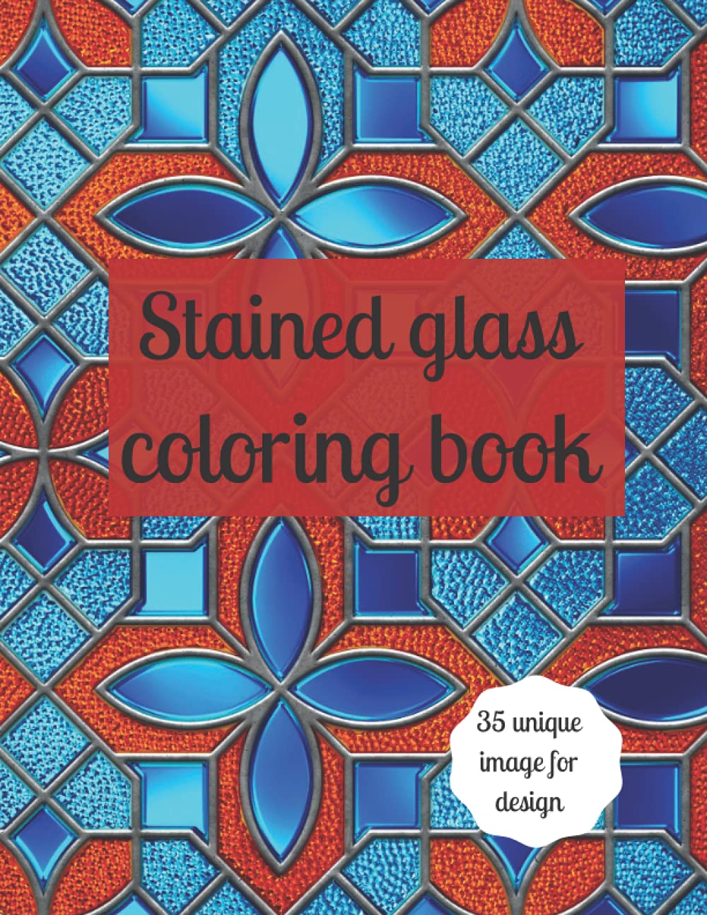 Stained glass coloring book: A coloring book for adults and kids stained glass image design paperback baixar livro de graça