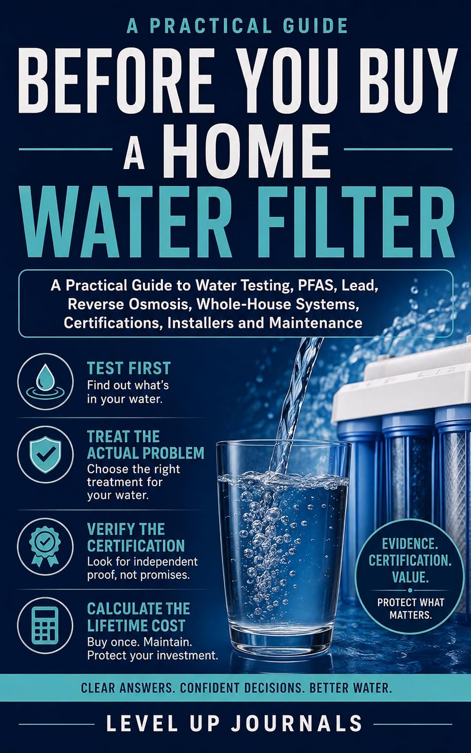 Before You Buy a Home Water Filter: A Practical Guide to Water Testing, PFAS, Lead, Reverse Osmosis, Whole-House Systems, Certifications, Installers and Maintenance (English Edition) baixar livro de graça