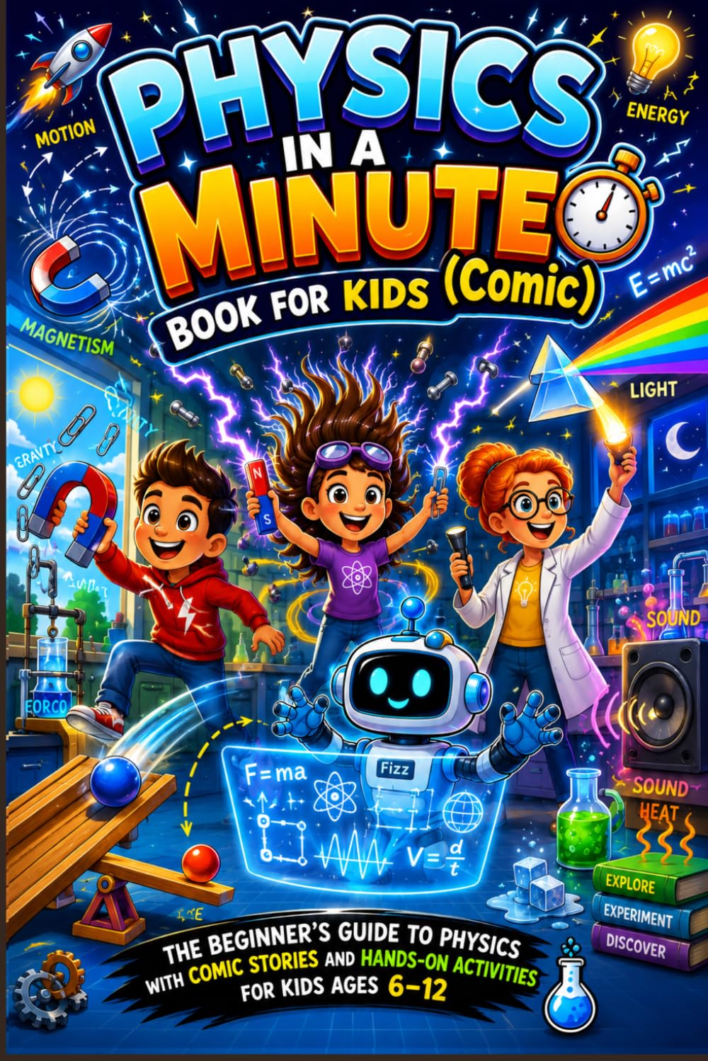 Physics in a Minute Book for Kids (Comic): The Beginner's Guide to Physics with Fun Stories, Creative Activities, and Easy-to-Understand Science for Ages 6–12 baixar o livro de graça