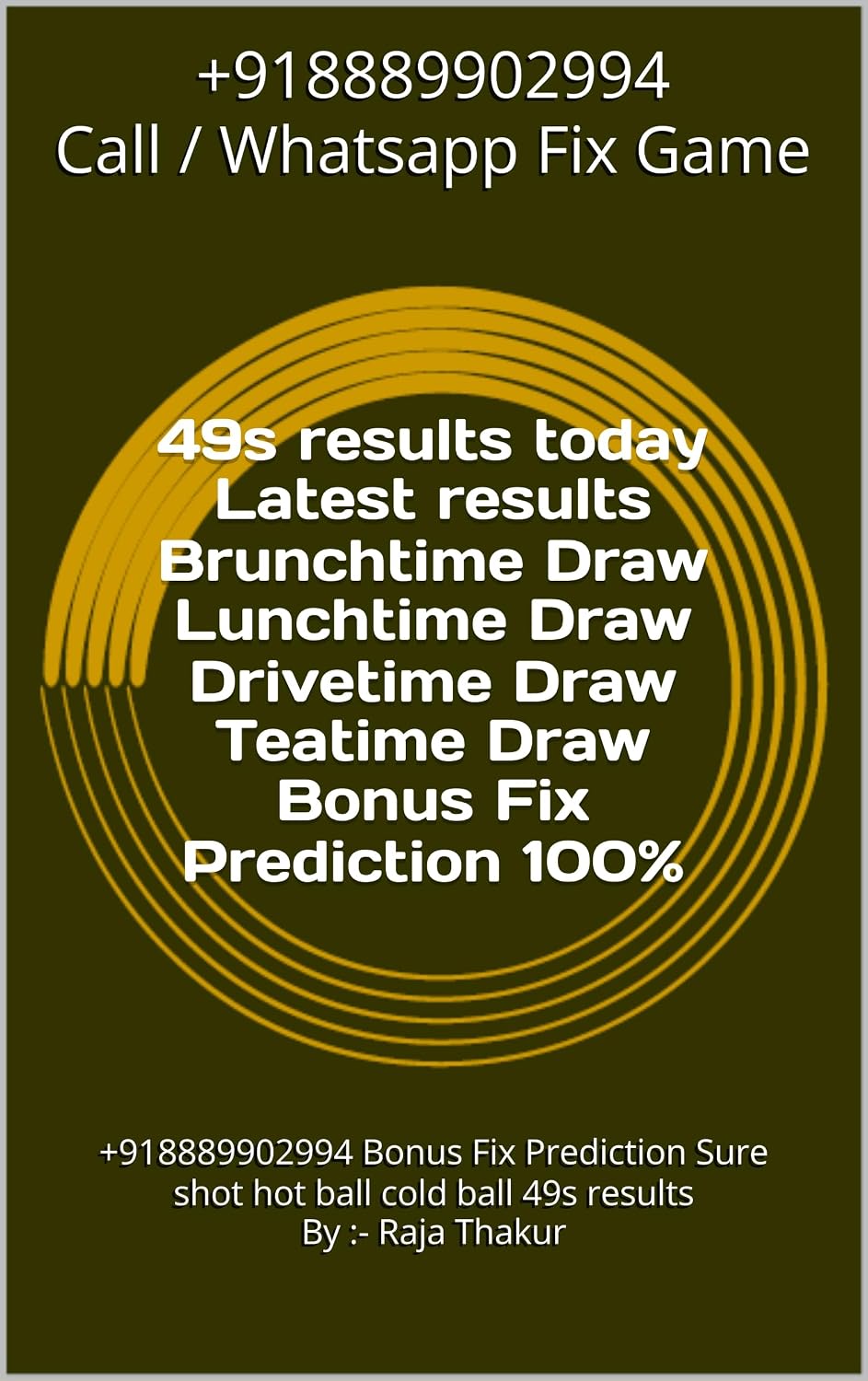 49s results today Latest results Brunchtime Draw Lunchtime Draw Drivetime Draw Teatime Draw Bonus Fix Prediction: +918889902994 Bonus Fix Prediction Sure... ball cold ball 49s results (English Edition) baixar livro de graça