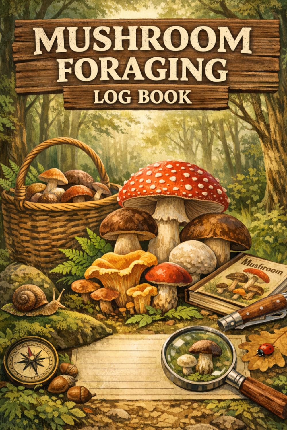 Mushroom Foraging Log Book: Ultimate Field Tracker | Log GPS, Habitat, Specimen Details & Spore Prints for Safe Wild Fungi Hunting baixar o livro de graça