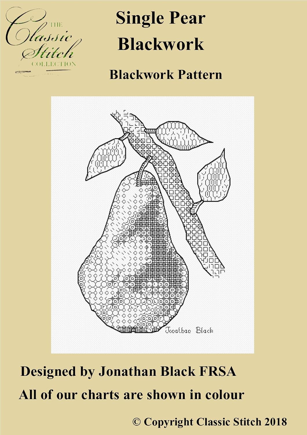 ler totalmente Single Pear Blackwork Pattern (English Edition)