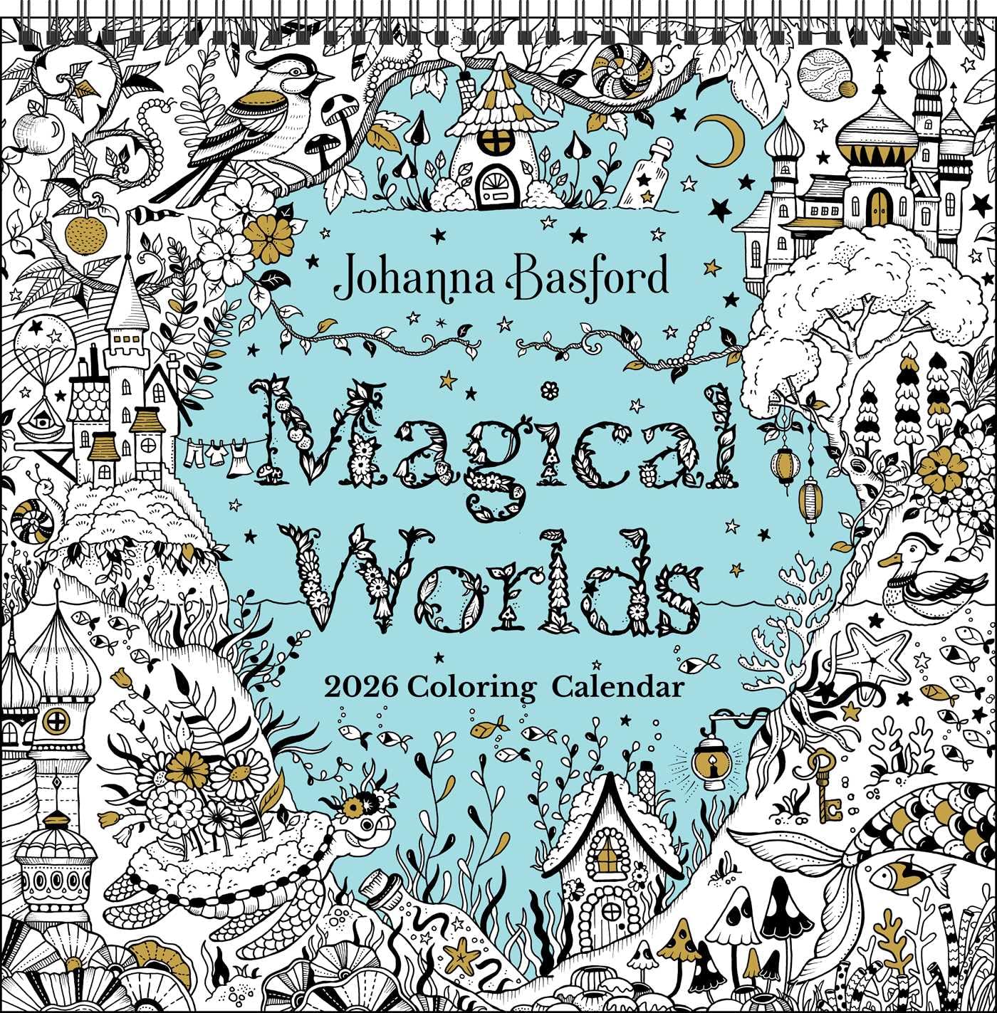 capítulo por capítulo baixar Johanna Basford's 2026 Coloring Wall Calendar