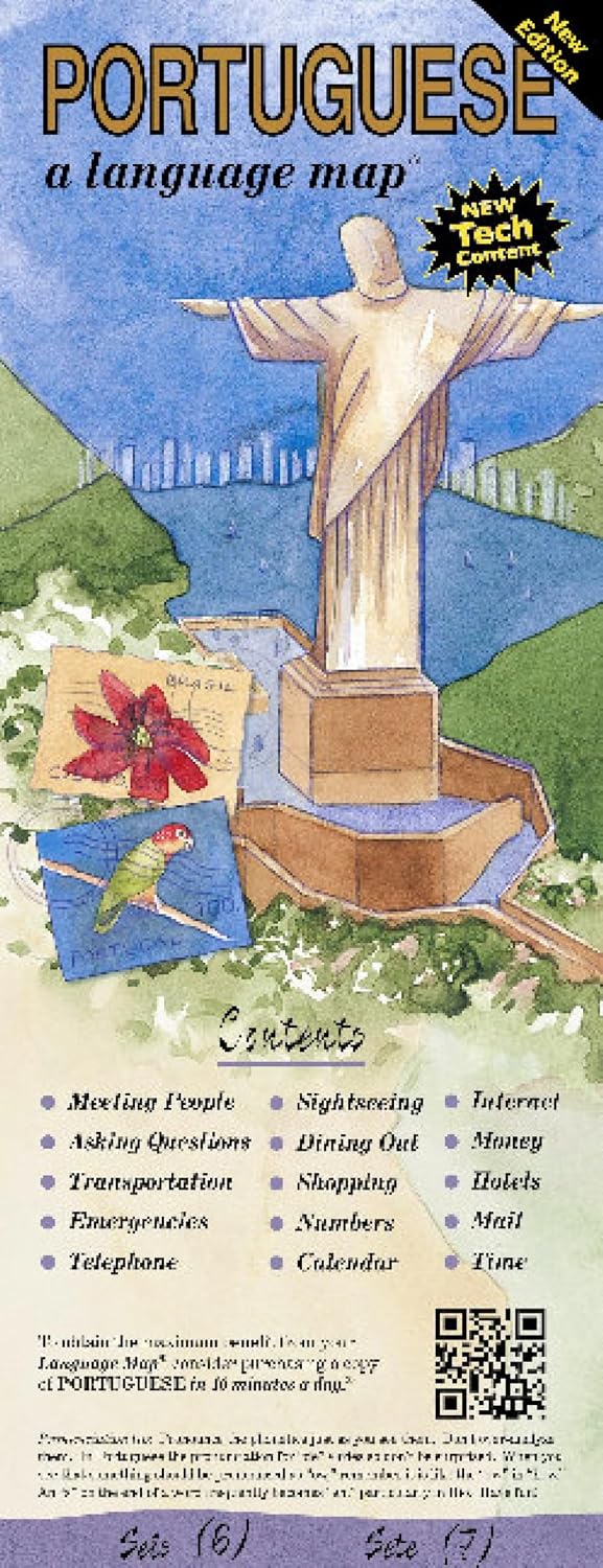 ler totalmente Portuguese a Language Map: Quick Reference Phrase Guide for Beginning and Advanced Use. Words and Phrases in English, Portuguese, and Phonetics for... Publisher: Bilingual Books, Inc.