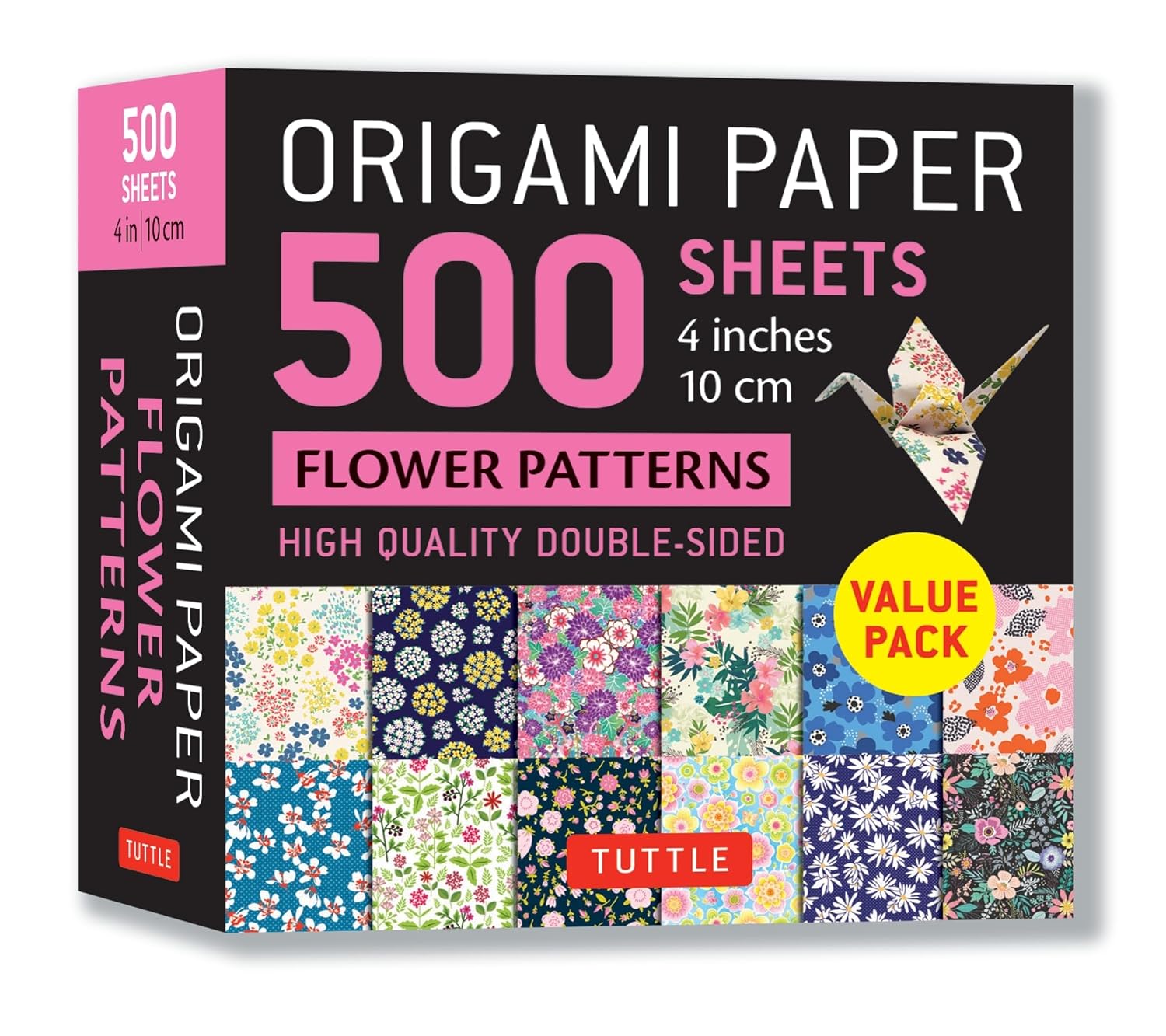 Origami Paper 500 Sheets Flower Patterns 4 (10 CM): Tuttle Origami Paper: Double-Sided Origami Sheets Printed with 12 Different Illustrated Patterns baixar o livro de graça