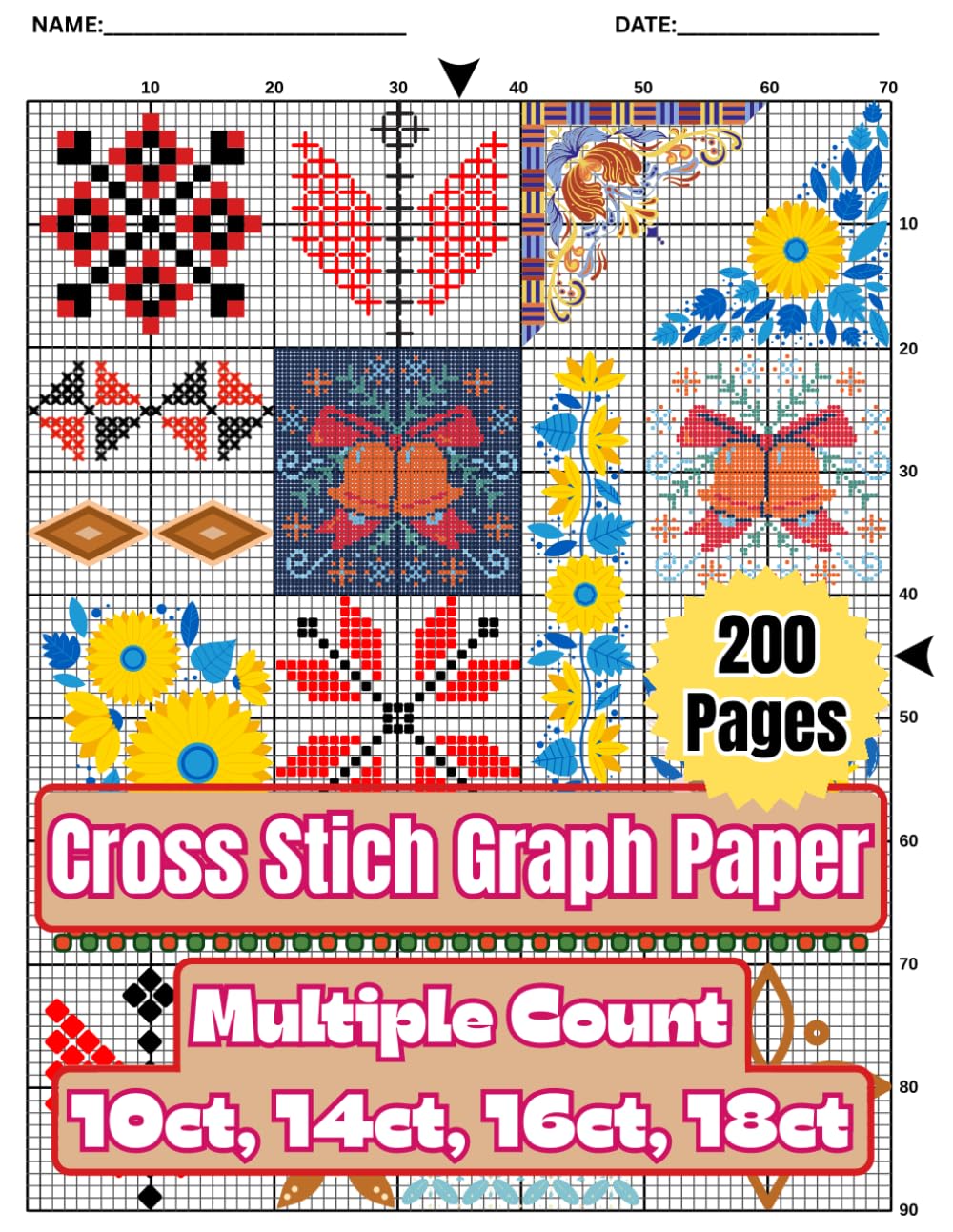 capítulo por capítulo baixar Cross Stitch Graph Paper Multi Count Notebook: 10, 14, 16 and 18 Count Grids with Blank Back Pages for Easy Tracing & Pattern Design