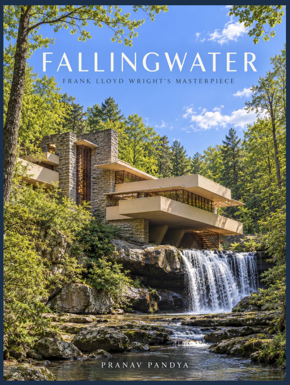 ler totalmente FALLINGWATER Frank Lloyd Wright’s Masterpiece: Oversized 8.25 x 11 Coffee Table Book with 42 full-page, full color Visual Plates