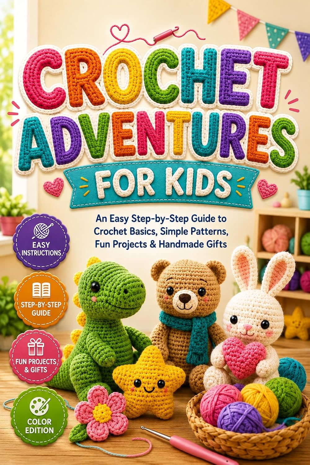 Crochet Adventures for Kids: An Easy Step-by-Step Guide to Crochet Basics, Simple Patterns, Fun Projects & Handmade Gifts (English Edition) baixar o livro de graça