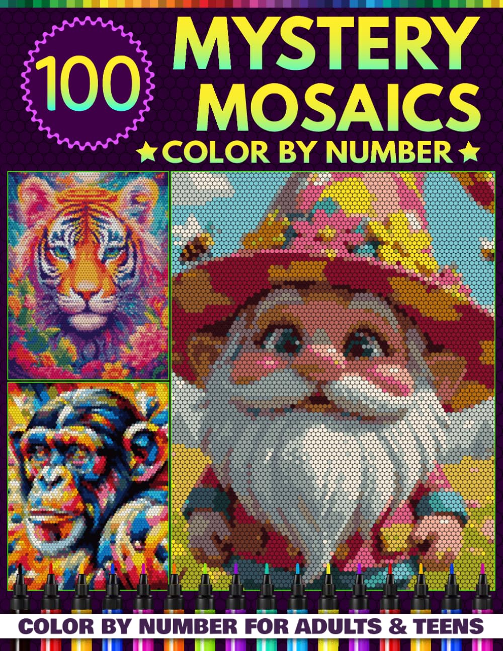 100 Color by Number Mystery Mosaics: Relax and Reveal 100 Hidden Masterpieces with 3 Unique Shapes and a Master Color Palette baixar o livro de graça