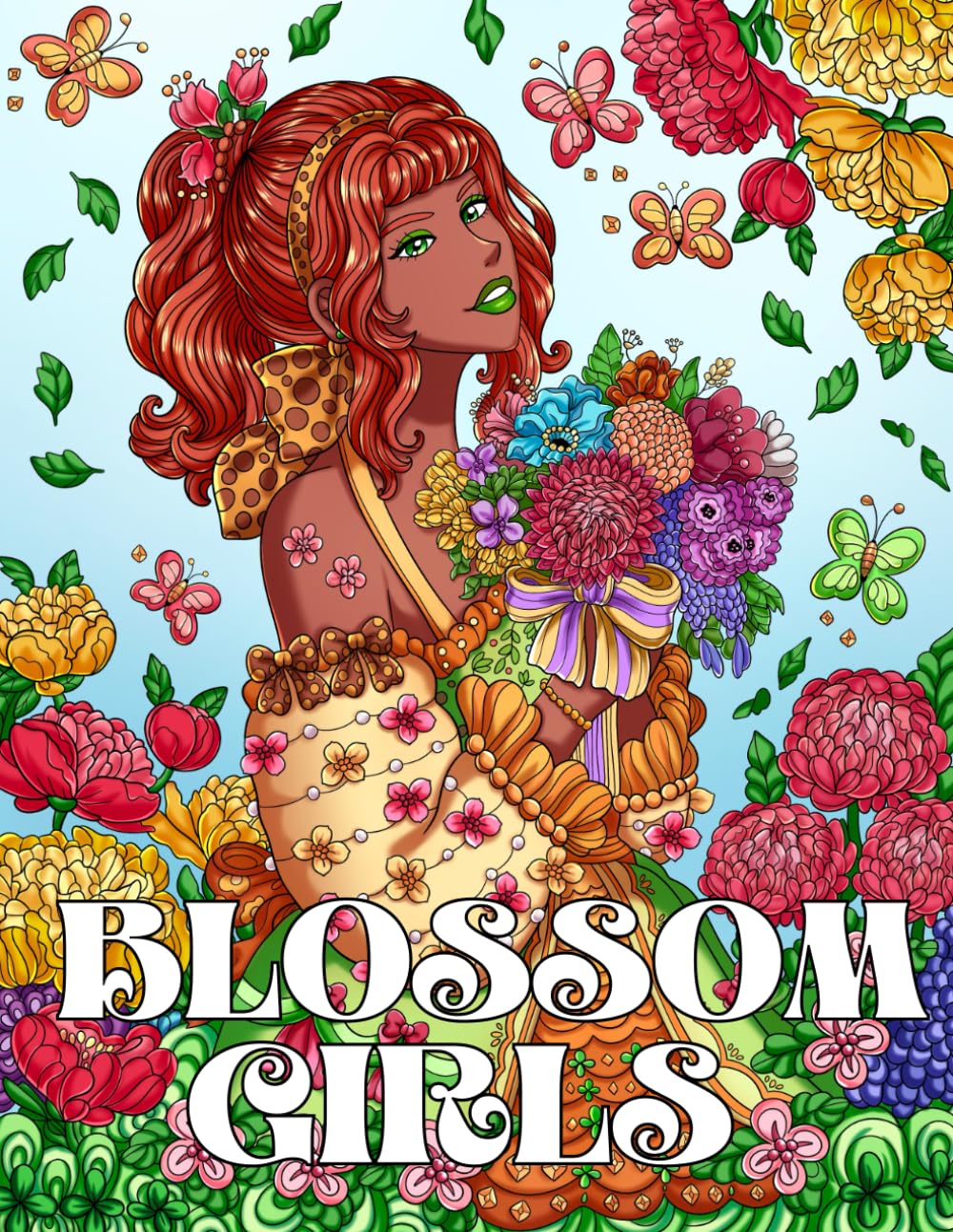 ler totalmente Blossom Girls: A Coloring Book Featuring Beautiful Girls and Blooming Flowers for Adults, Women, Teens, and Kids for Relaxation and Stress-Relief