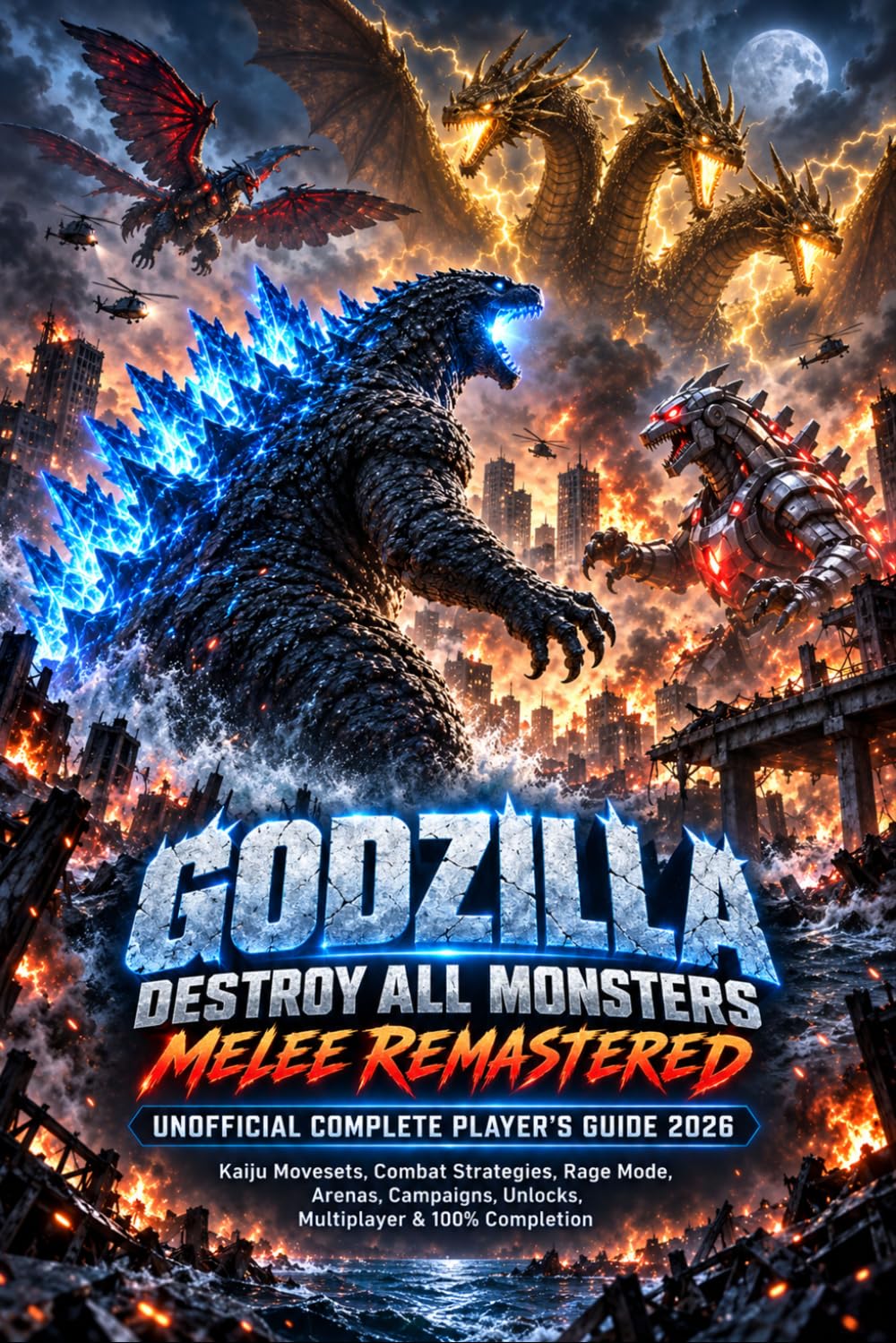 GODZILLA: DESTROY ALL MONSTERS MELEE REMASTERED UNOFFICIAL COMPLETE PLAYER’S GUIDE 2026: Kaiju Movesets, Combat Strategies, Rage Mode, Arenas, Campaigns, Unlocks, Multiplayer & 100% Completion