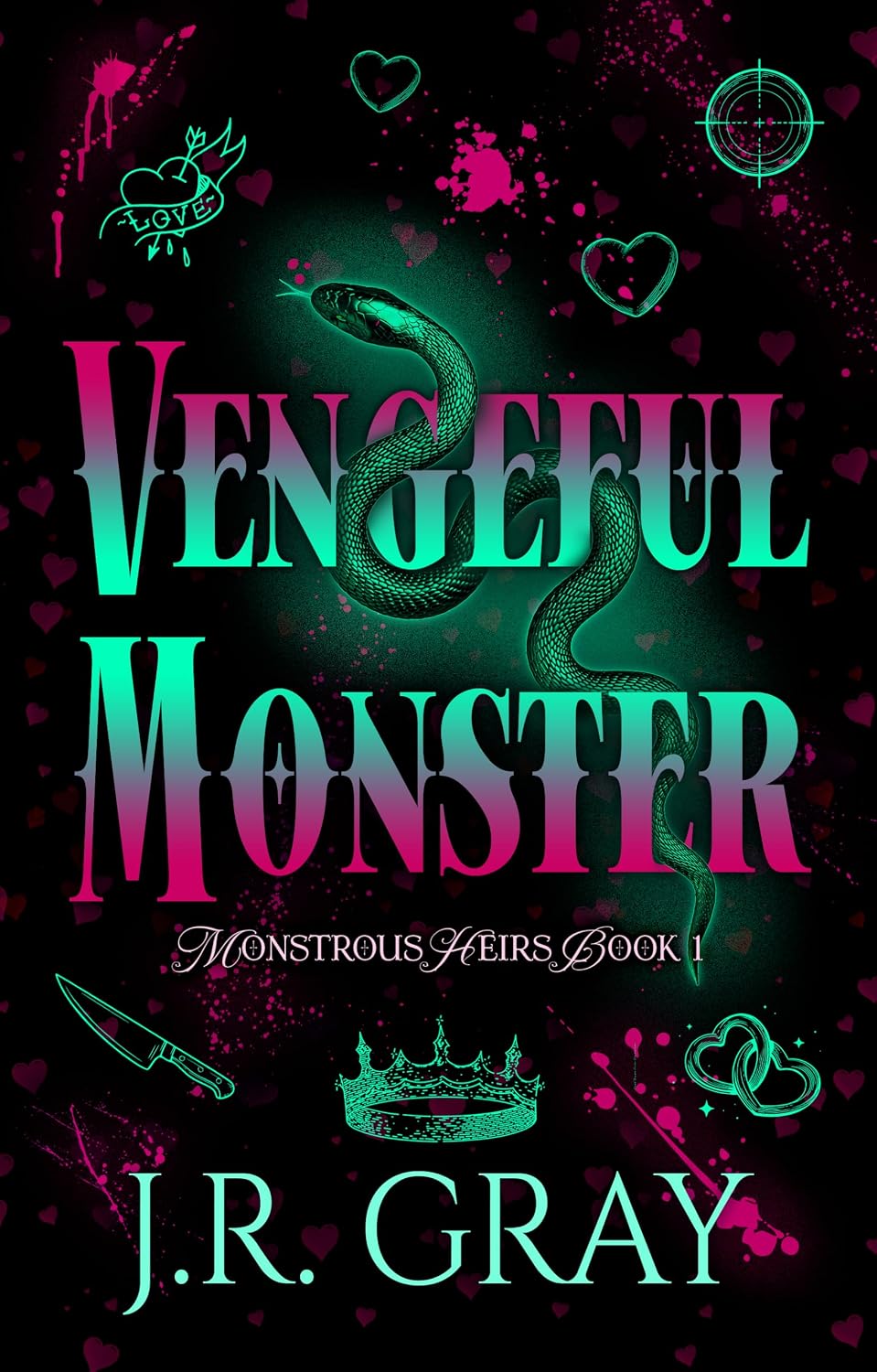 Vengeful Monster: A Dark MM College Romance (Monstrous Heirs Book 1) (English Edition)