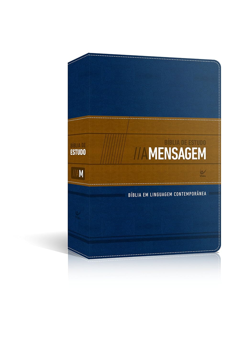 ler totalmente Bíblia de Estudo a Mensagem CP Azul e Bege