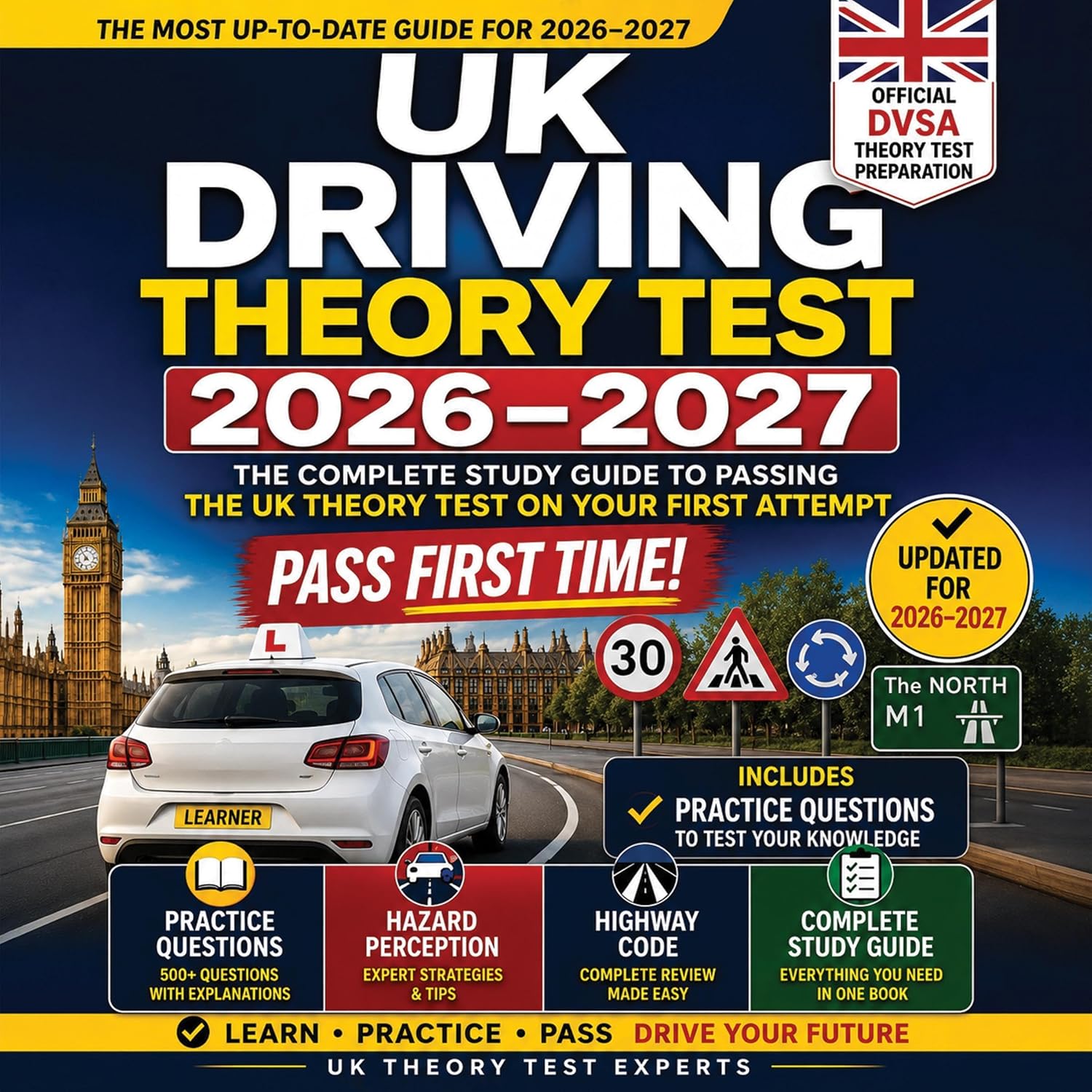 UK Driving Theory Test 2026-2027: Complete Study Guide with Practice Questions, Hazard Perception Training, Highway Code Review, DVSA Test Preparation and Pass-First-Time Strategies baixar o livro de graça