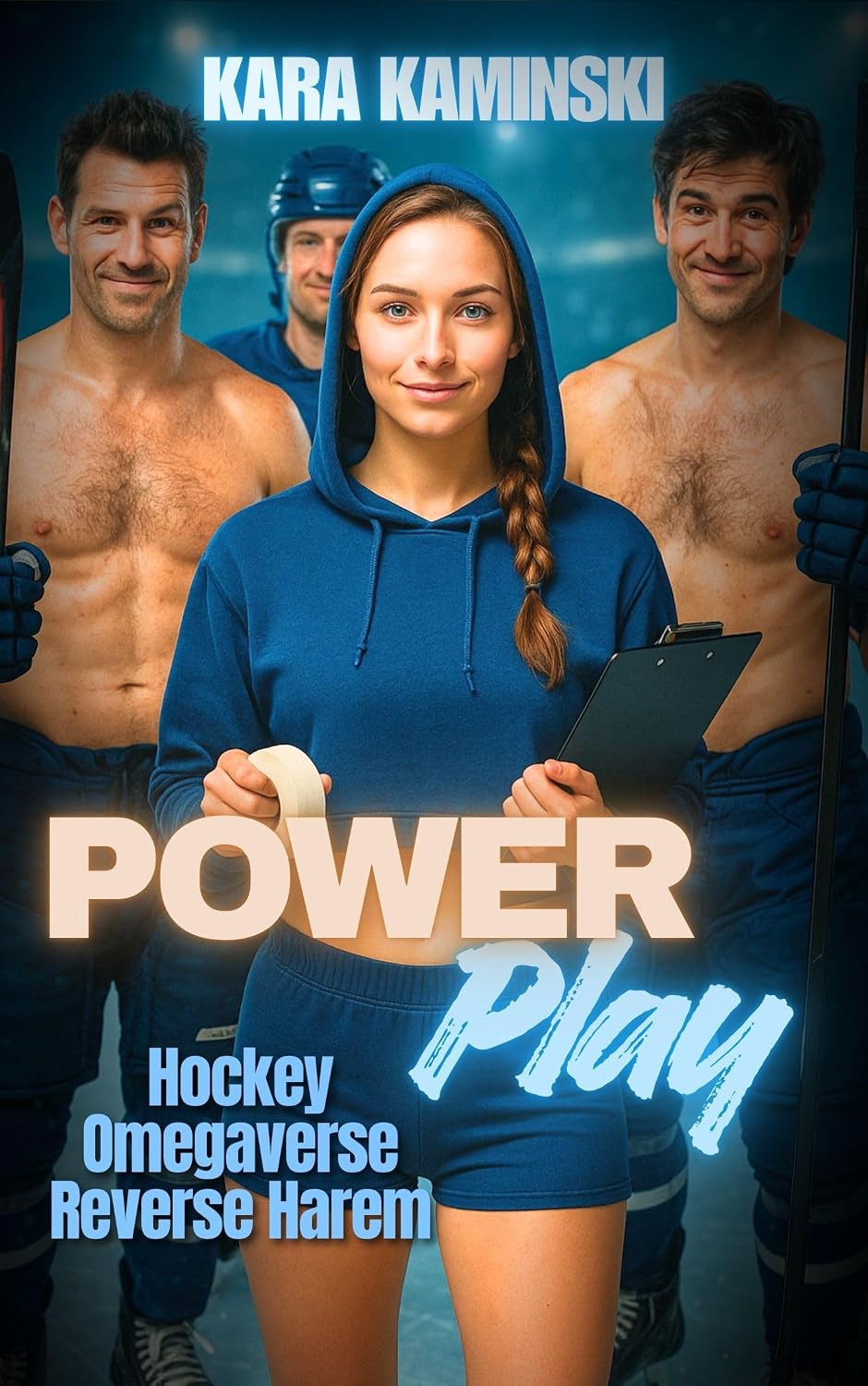 Power Play: Hockey Omegaverse Reverse Harem (Knot on Ice Book 1) (English Edition)