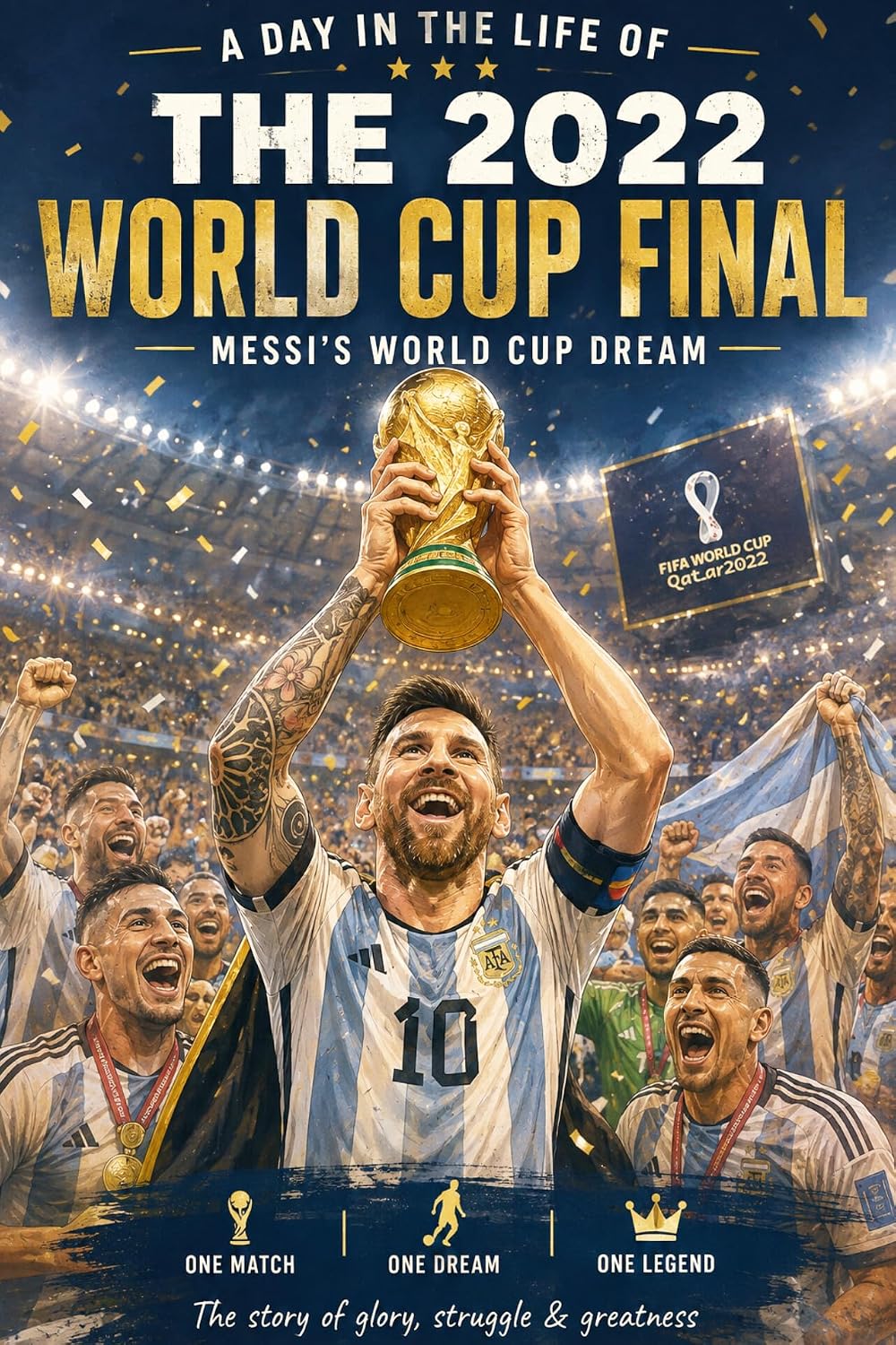 capítulo por capítulo baixar A Day in the Life of the 2022 World Cup Final: Messi’s World Cup Dream, Argentina’s Glory & Football’s Greatest Final (English Edition)