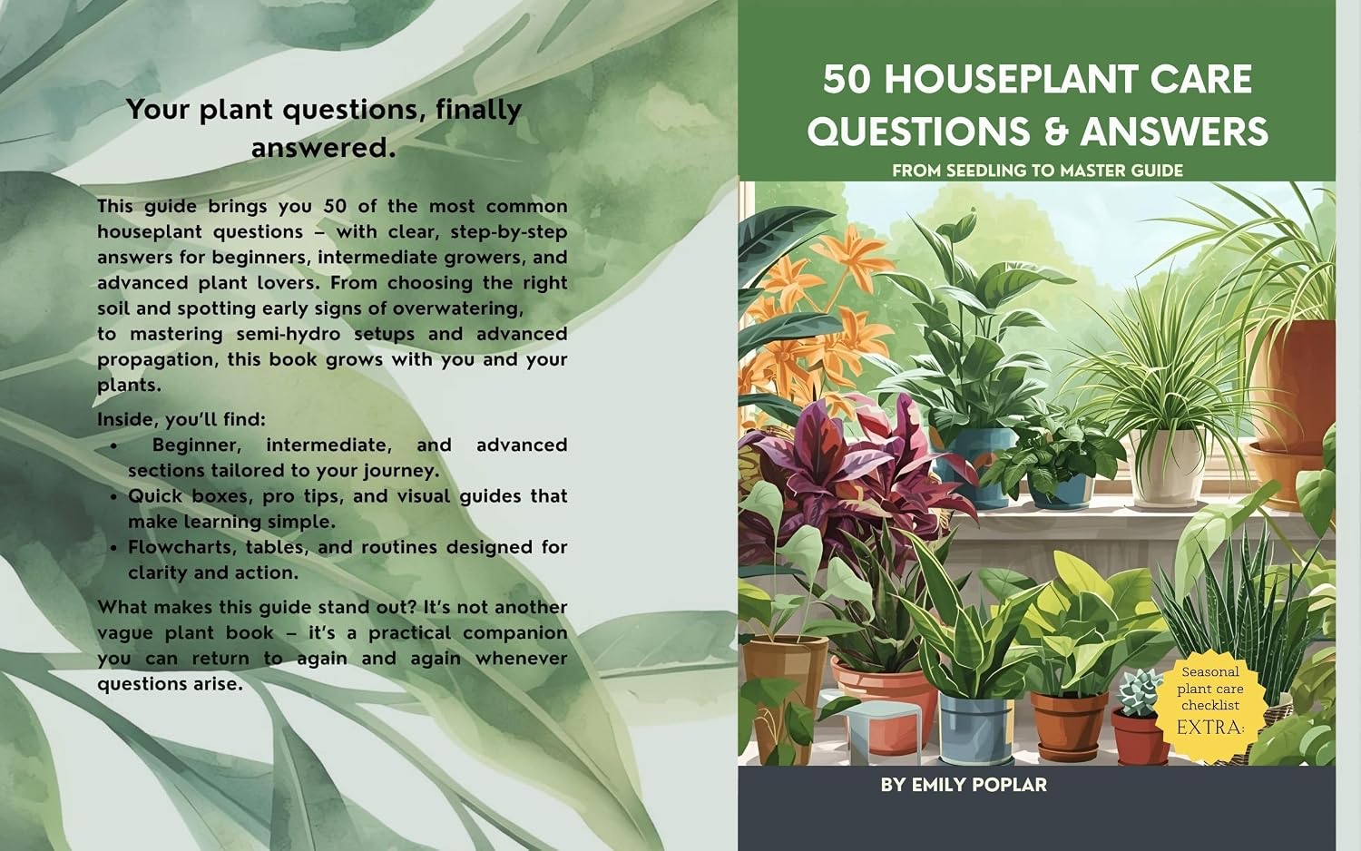 capítulo por capítulo baixar 50 Houseplant Care Questions & Answers: From Seedling To Master Guide (English Edition)