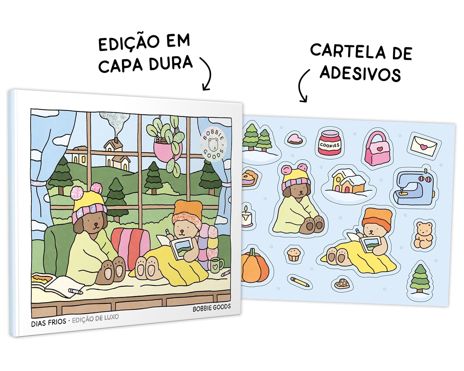 Dias frios (Fall-Winter): Livro de colorir oficial Bobbie Goods – Edição em capa dura com cartela de adesivos baixar o livro de graça