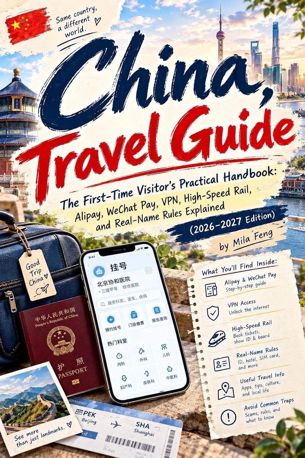 China Travel Guide: The First-Time Visitor's Practical Handbook: Alipay, WeChat Pay, VPN, High-Speed Rail, and Real-Name Rules Explained (2026–2027 Edition) (China, Explained Book 2) (English Edition)
